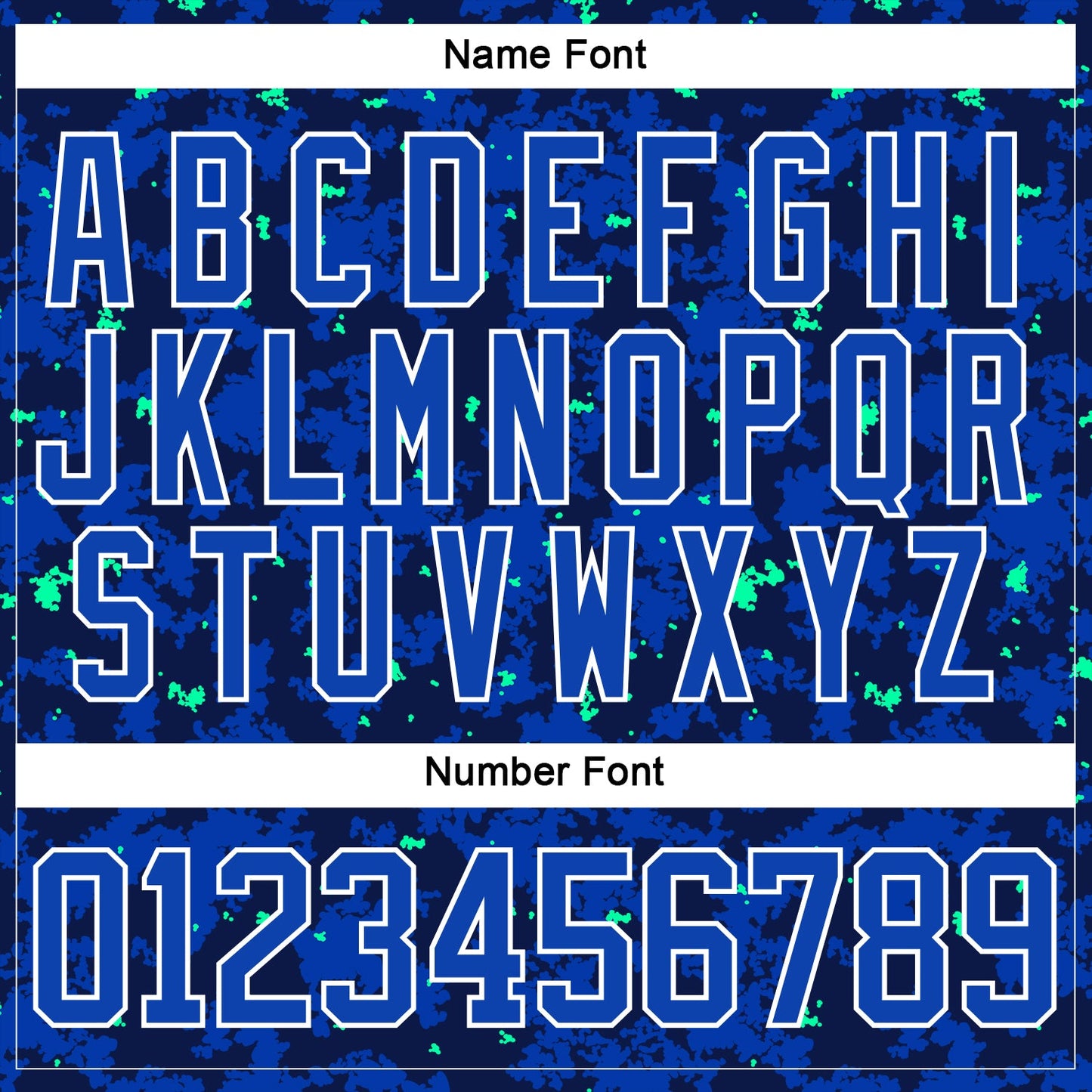 Custom Camo Thunder Blue Navy Green-White 3D Camouflage Flame Hockey Lace Neck Jersey view 7