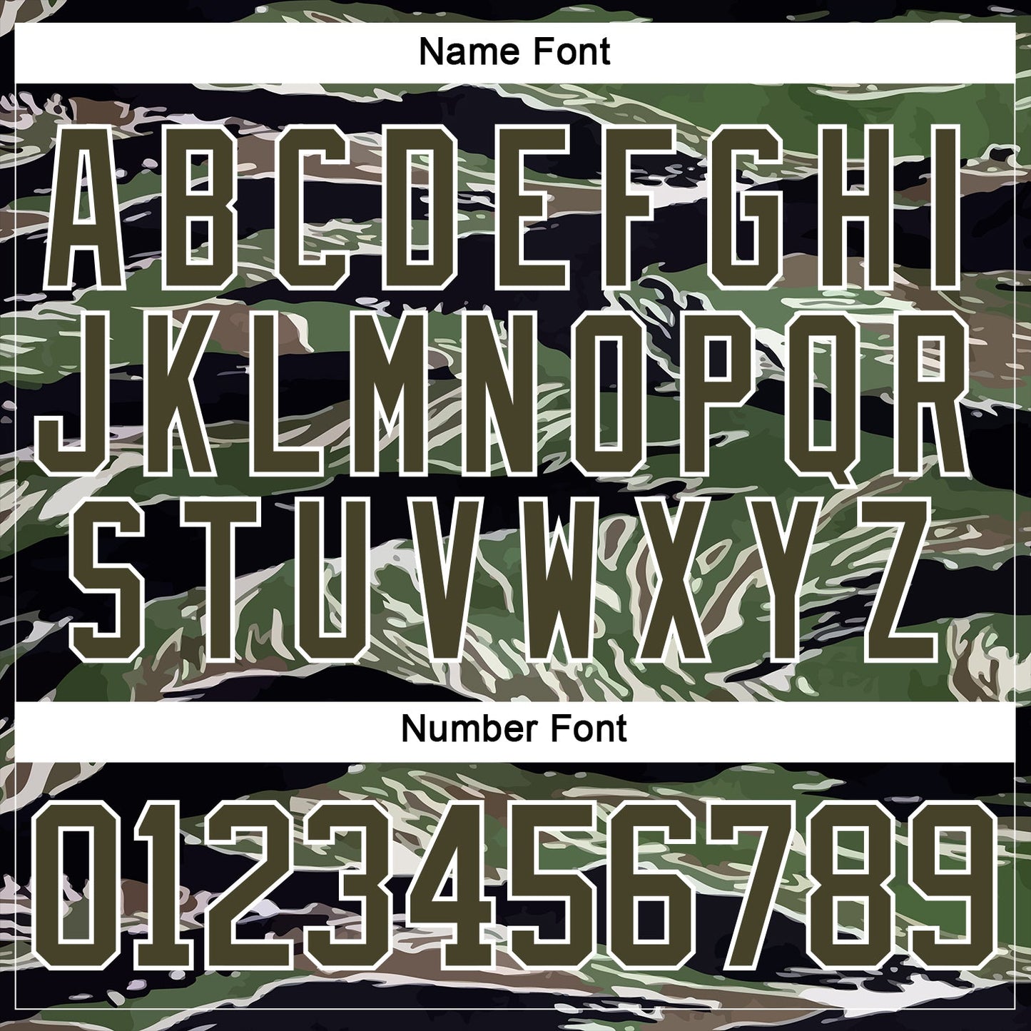 Custom Camo Olive Black-White 3D Camouflage Hockey Lace Neck Jersey view 7