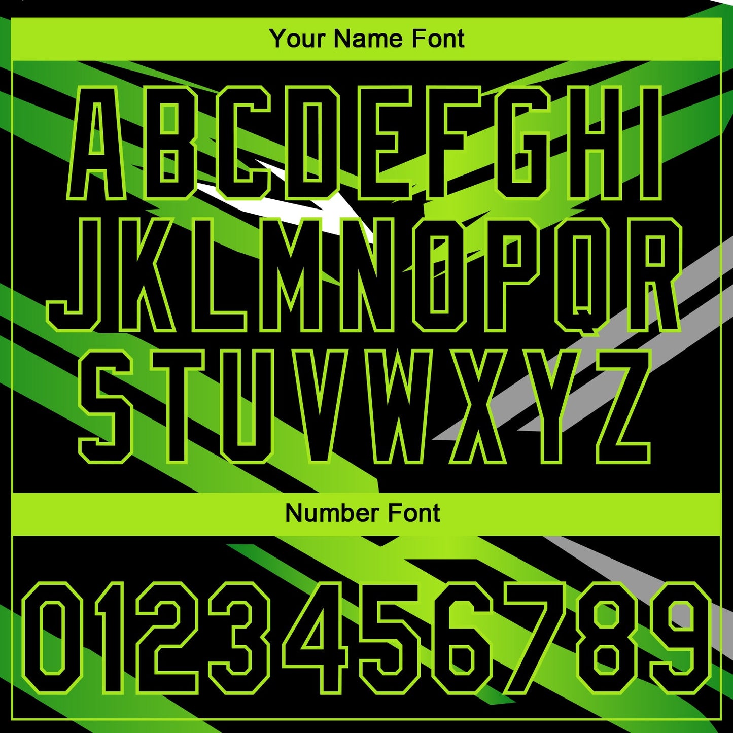 Custom Stitched Black Neon Green-White E-sports Pattern Pullover Sweatshirt Hoodie view 6