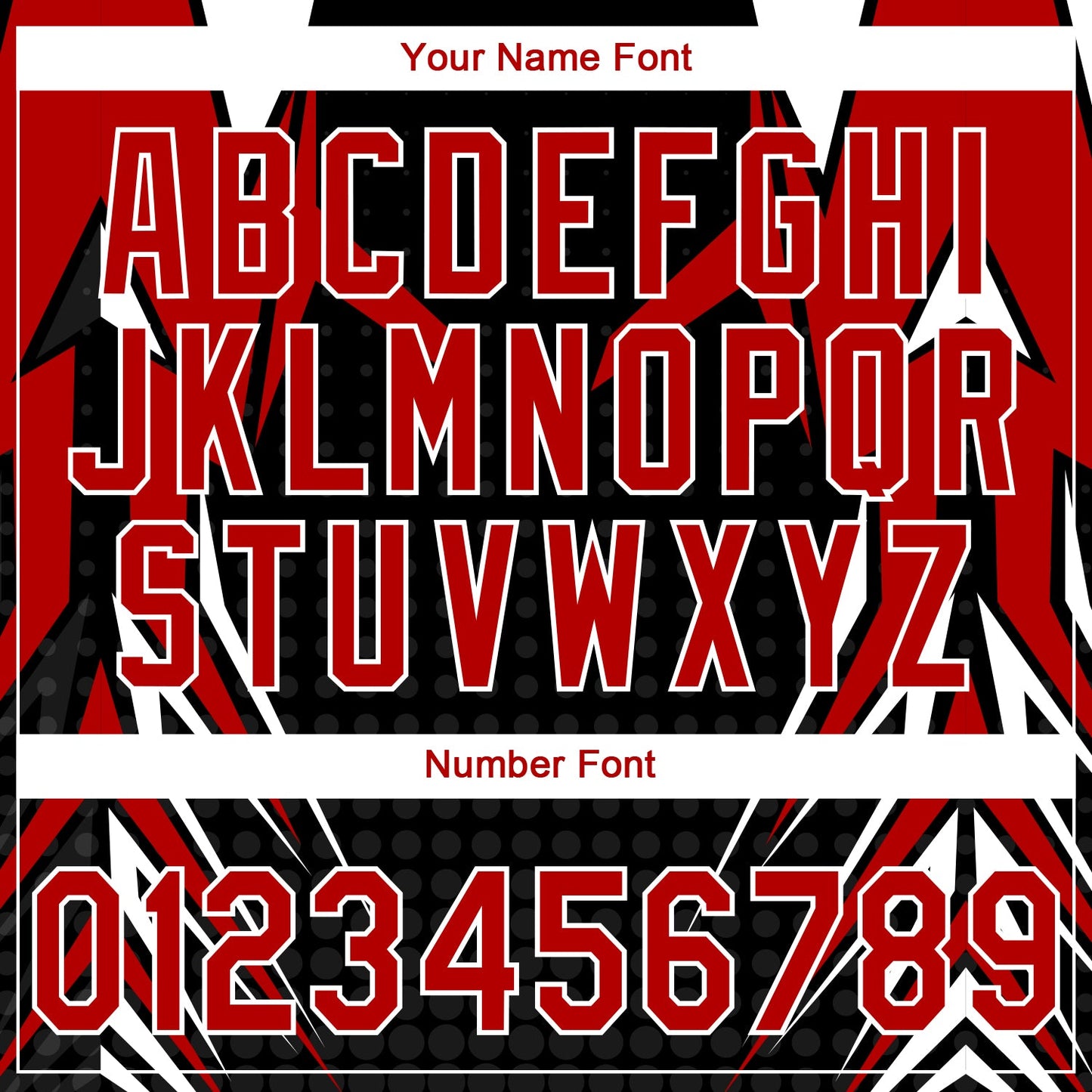 Custom Stitched Red Black-White E-sports Pattern Pullover Sweatshirt Hoodie view 6