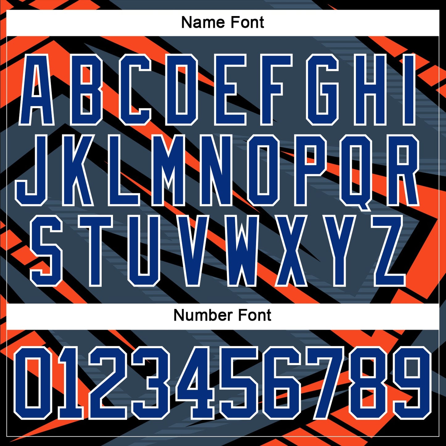 Custom Gray Royal Orange Black-White Cyber Mecha E-sport Hockey Jersey view 7