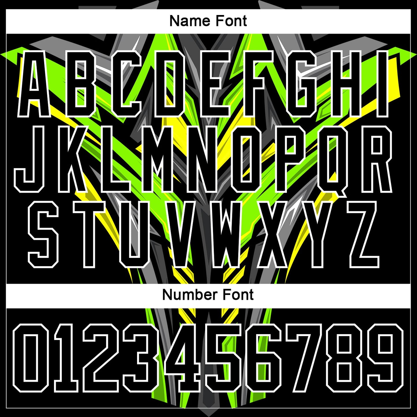 Custom Gold Black Green Gray-White Cyber Mecha E-sport Hockey Jersey view 7