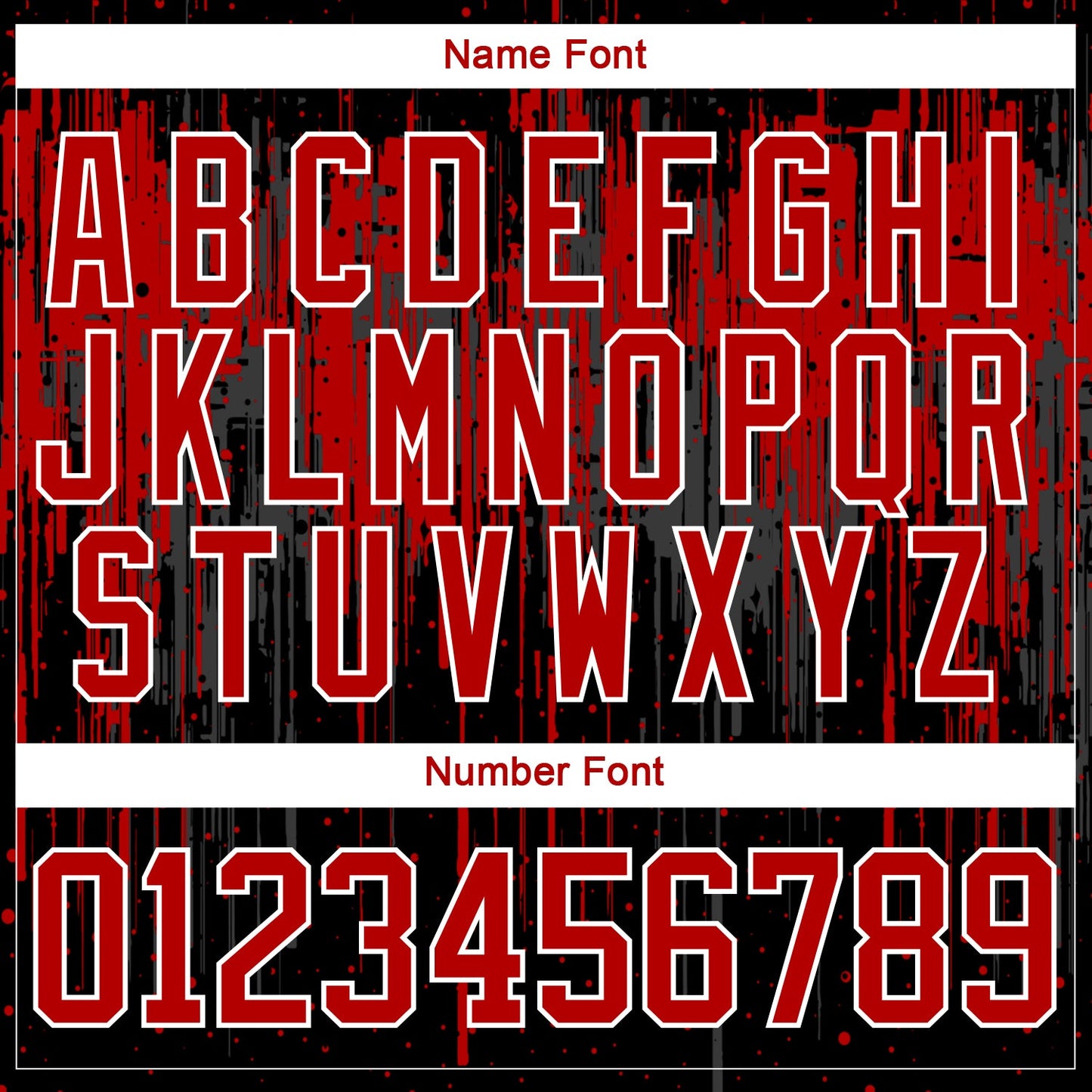Custom Black Red Steel Gray-White Dripping Splatter Pattern Hockey Lace Neck Jersey view 7