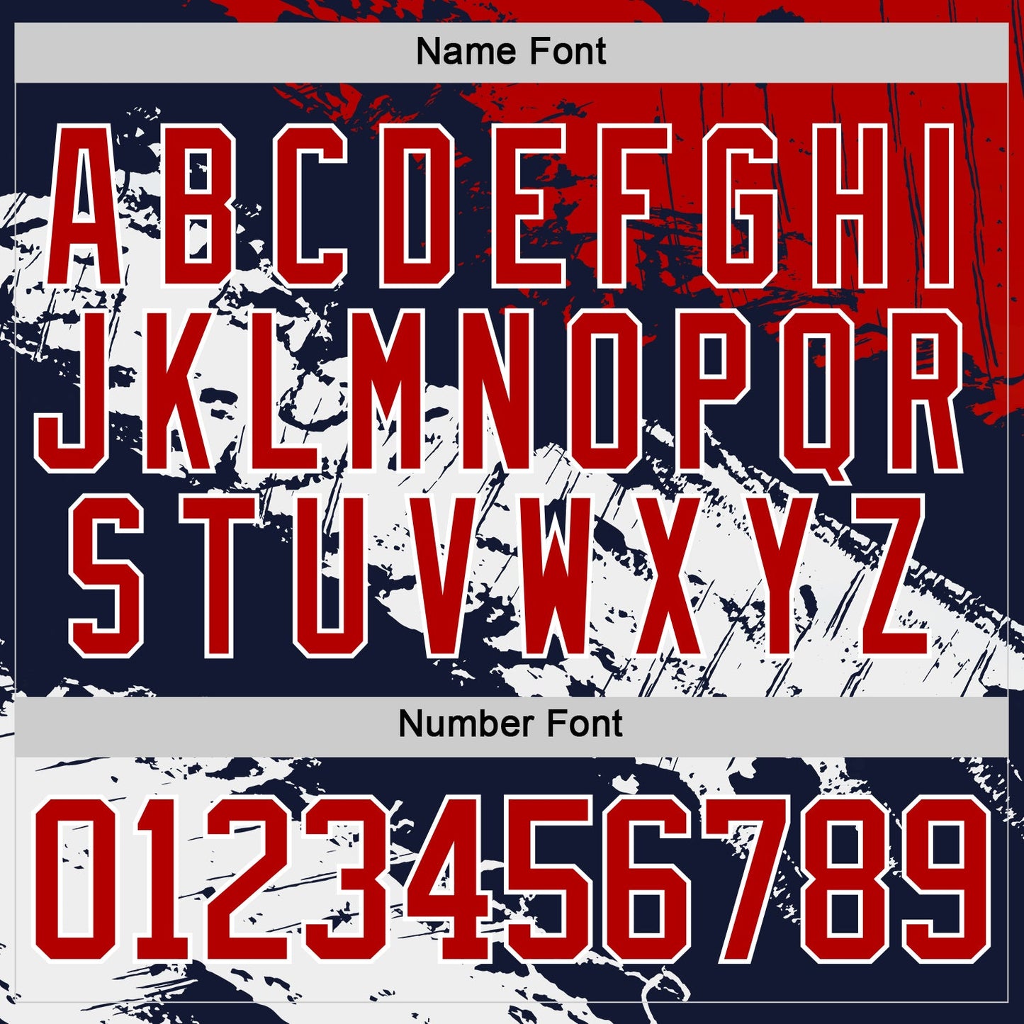 Custom Navy Red-White Abstract Splatter Paint Hockey Lace Neck Jersey view 7