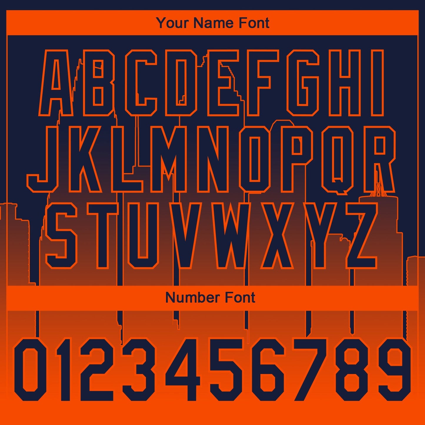 Custom Stitched Navy Orange Gradient Fashion Houston City Edition Sports Pullover Sweatshirt Hoodie view 6
