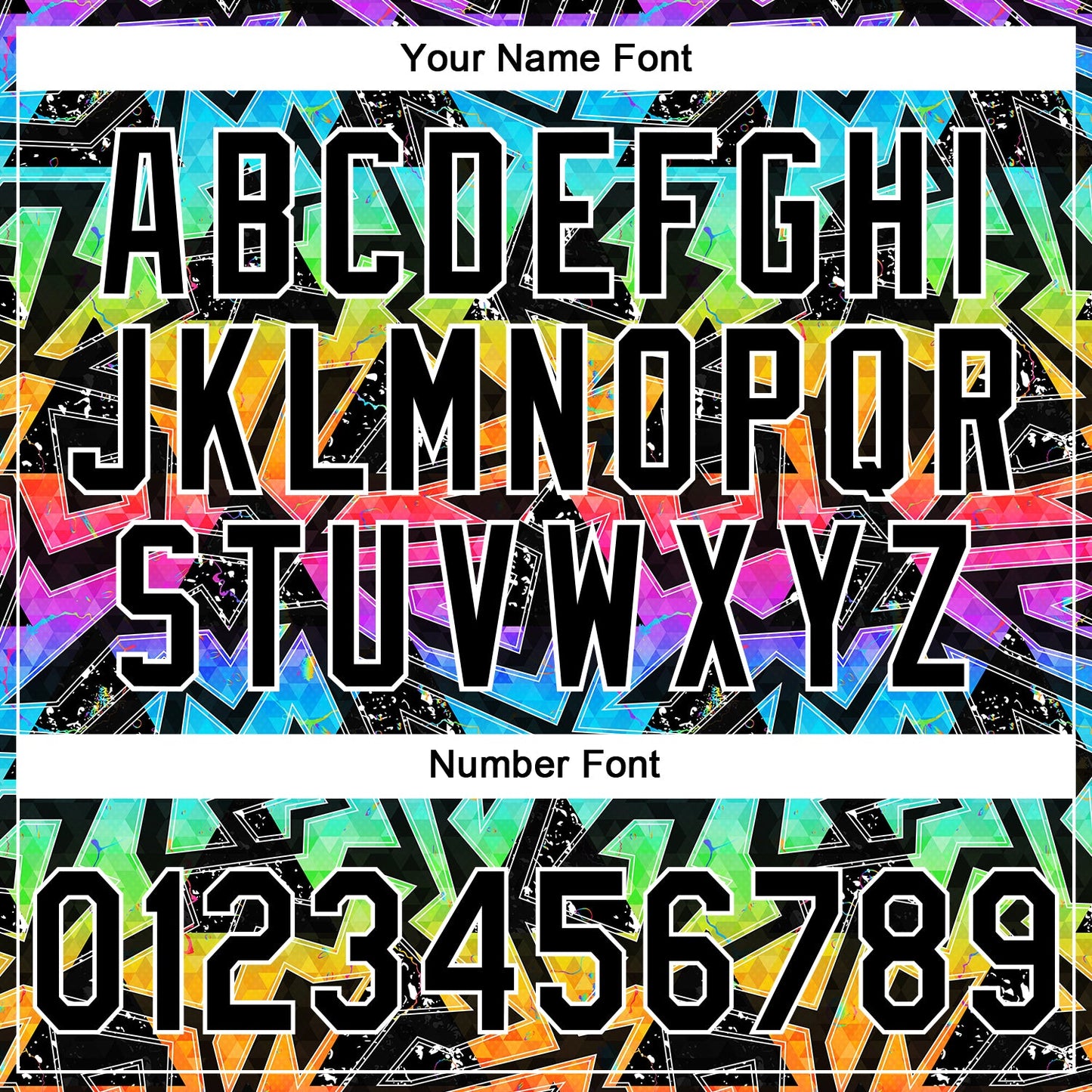 Custom Stitched Graffiti Pattern Black-White Abstract Geometric Sports Pullover Sweatshirt Hoodie view 6