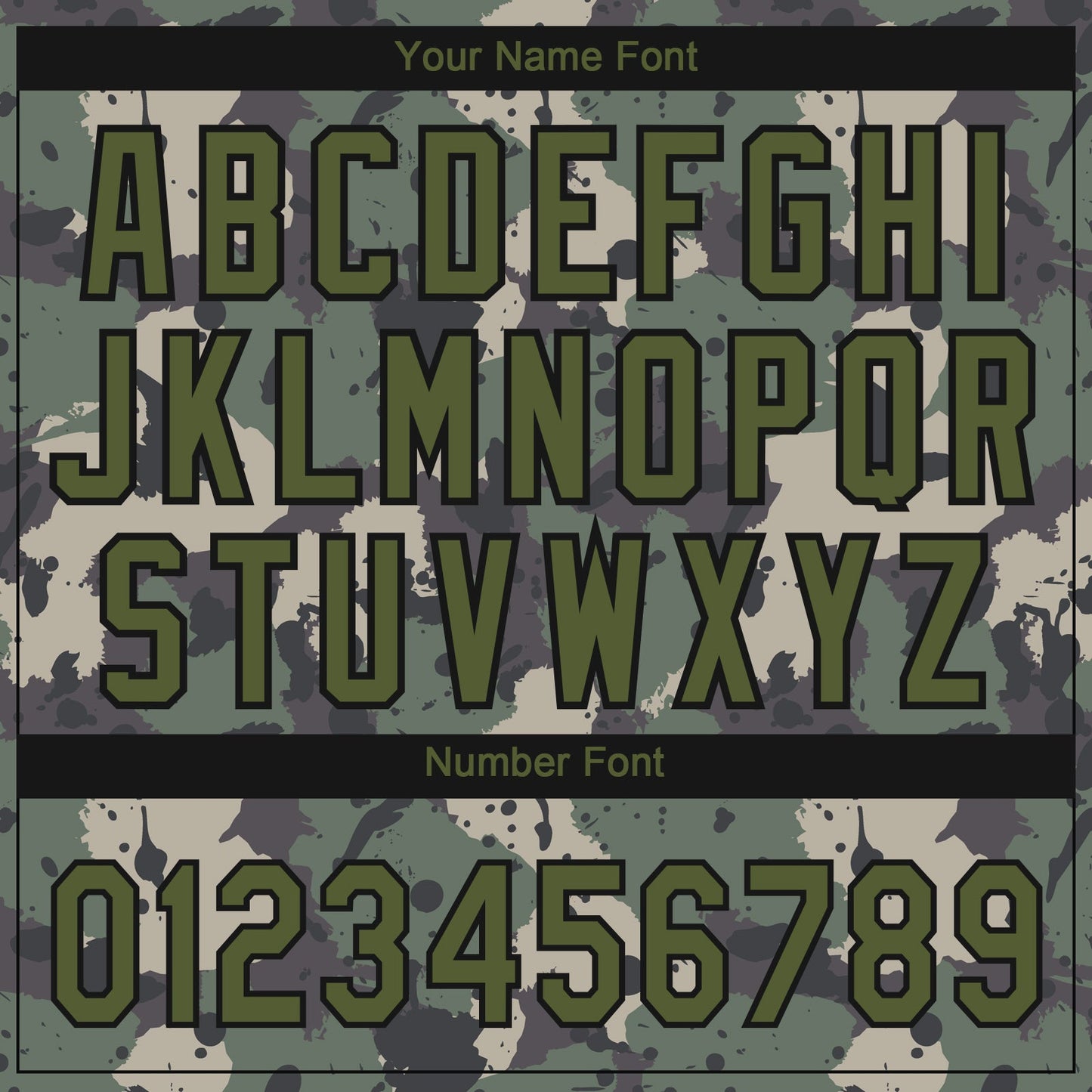 Custom Camo Olive-Black 3D Pattern Design Authentic Salute To Service Baseball Jersey view 5