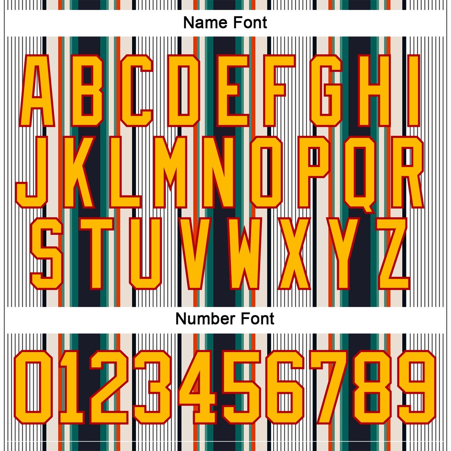 Custom White Gold Black Cream Green-Red Stripe Hockey Lace Neck Jersey view 7