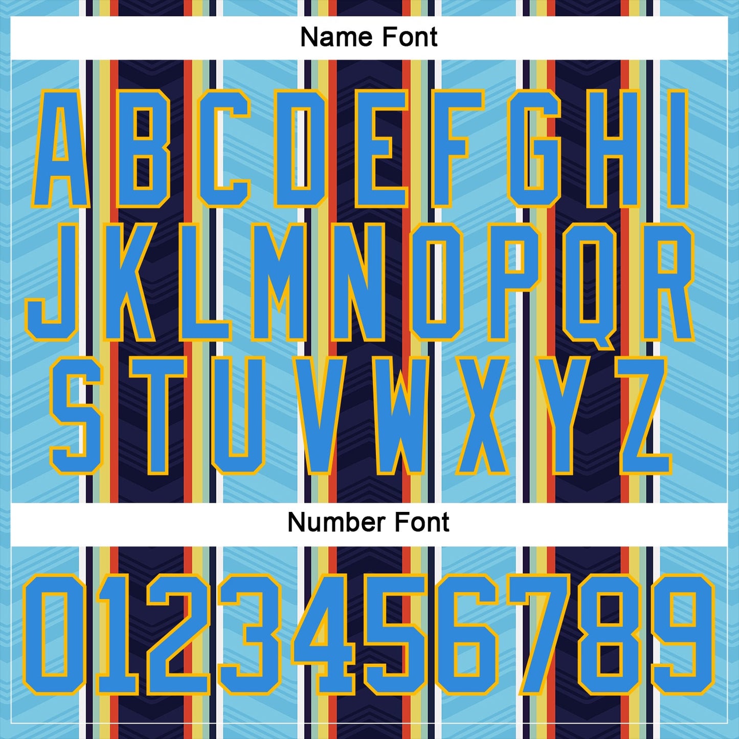 Custom Blue Powder Blue Black Red Gold-White Stripe Hockey Lace Neck Jersey view 7