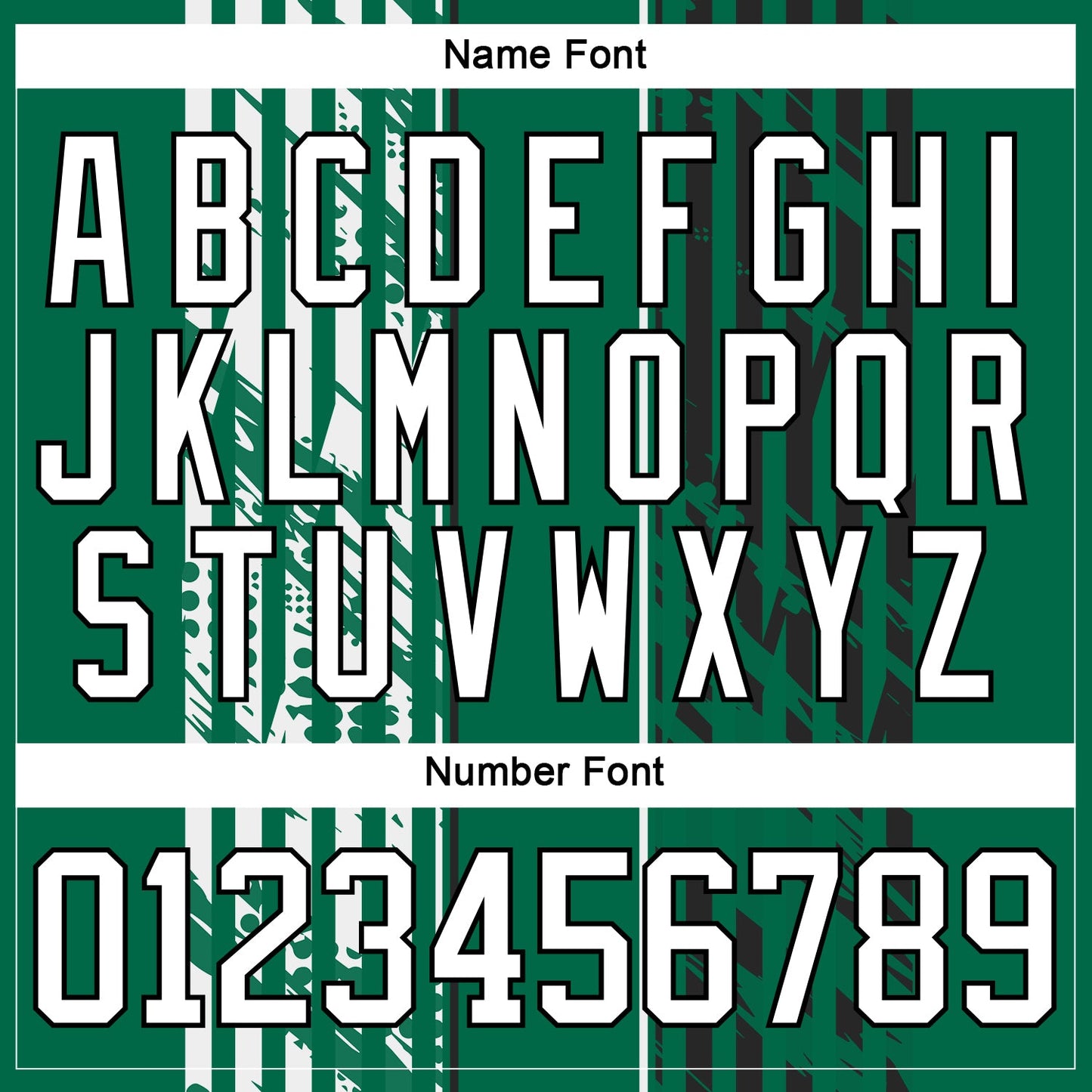Custom Kelly Green White-Black Abstract Dallas Inspired Grunge Stripe Hockey Lace Neck Jersey view 7
