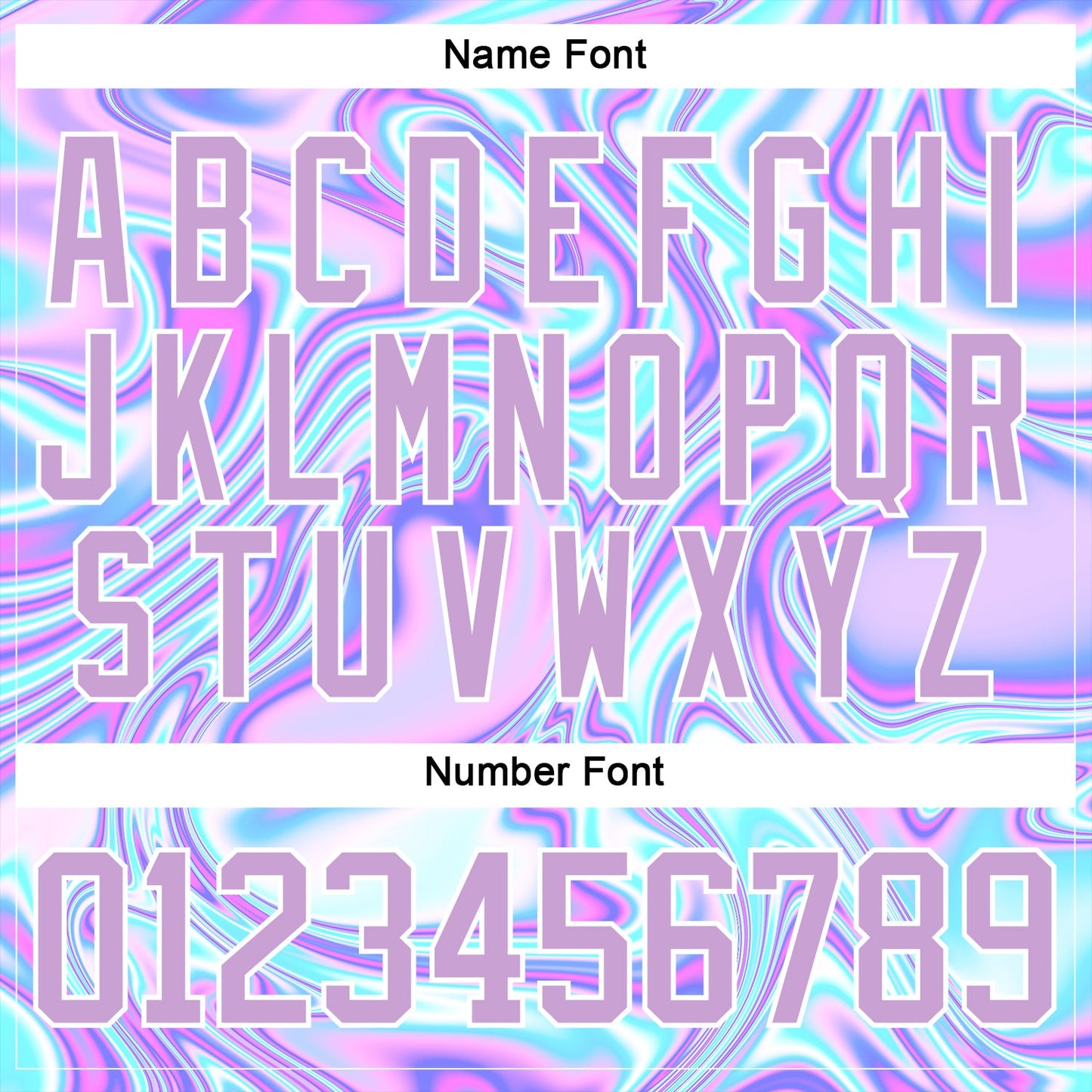 Custom Light Purple Pink Blue-White Trippy Psychedelic Fluid Trendy Holographic Vaporwave Style Hockey Lace Neck Jersey view 7