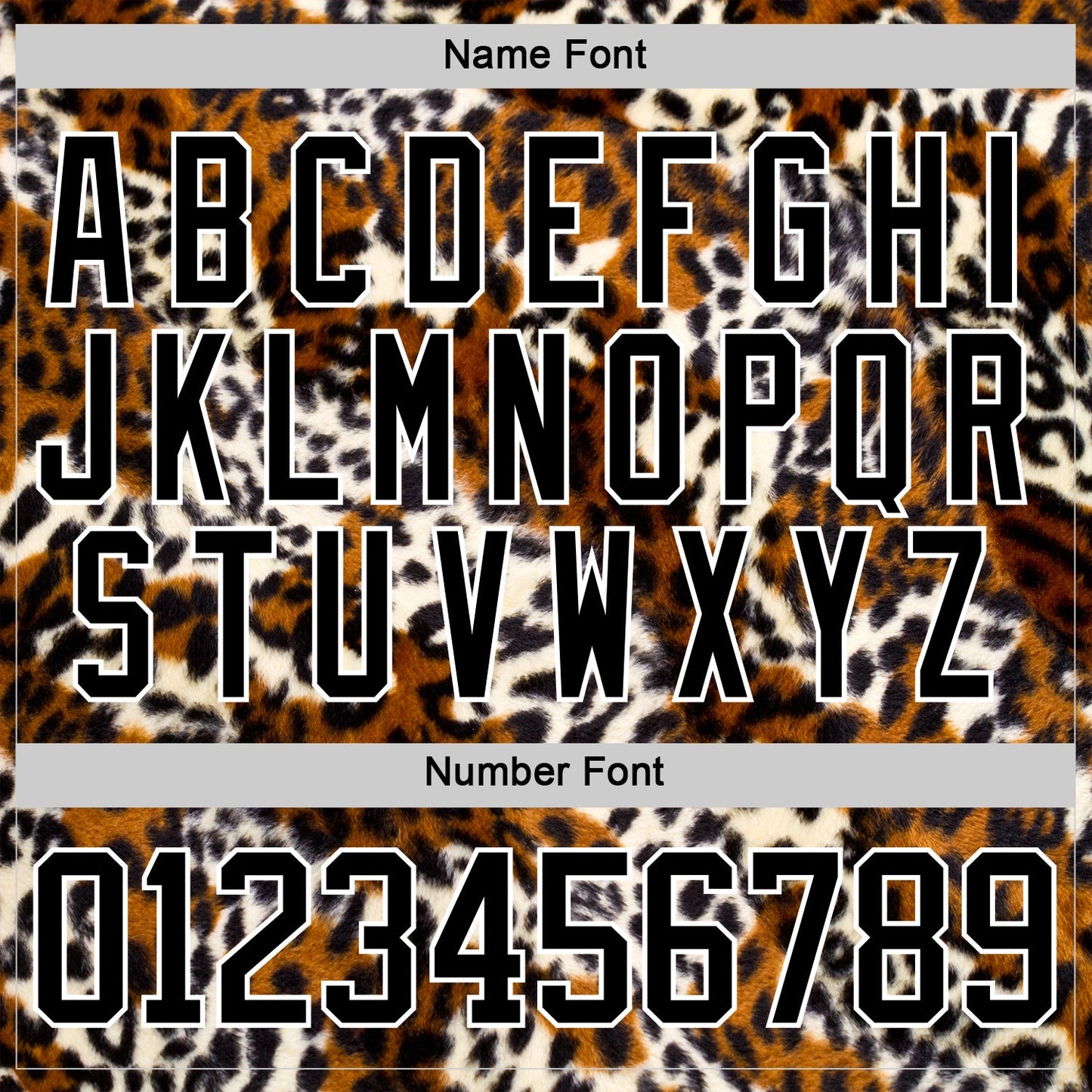 Custom Black Brown Cream-White Leopard Print Hockey Lace Neck Jersey view 7