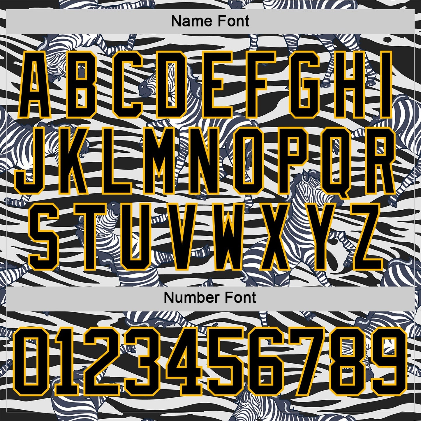 Custom White Black-Gold Zebra Print Hockey Lace Neck Jersey view 7