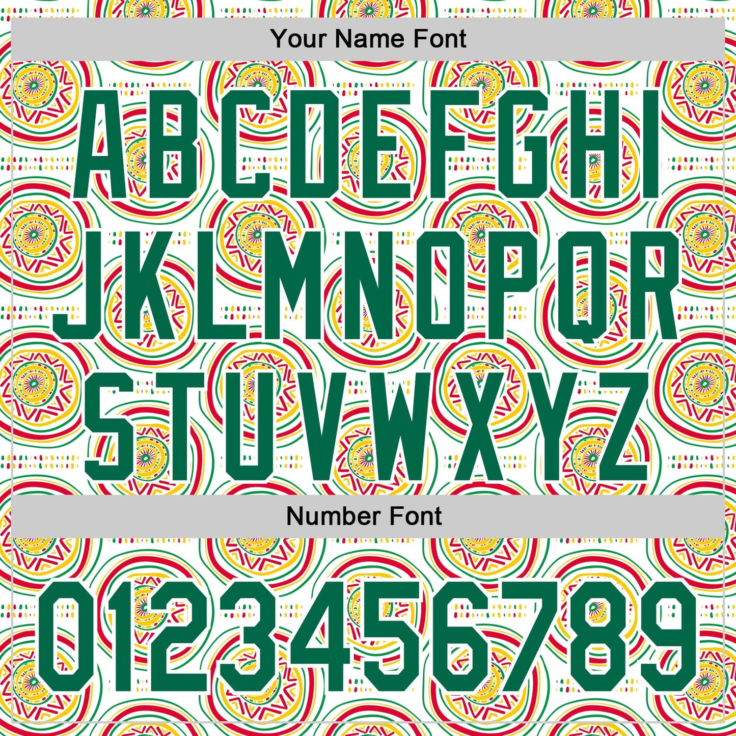 Custom White Kelly Green Yellow-Red 3D Pattern Design Black History Month African Ethnicity Style Authentic Baseball Jersey view 5