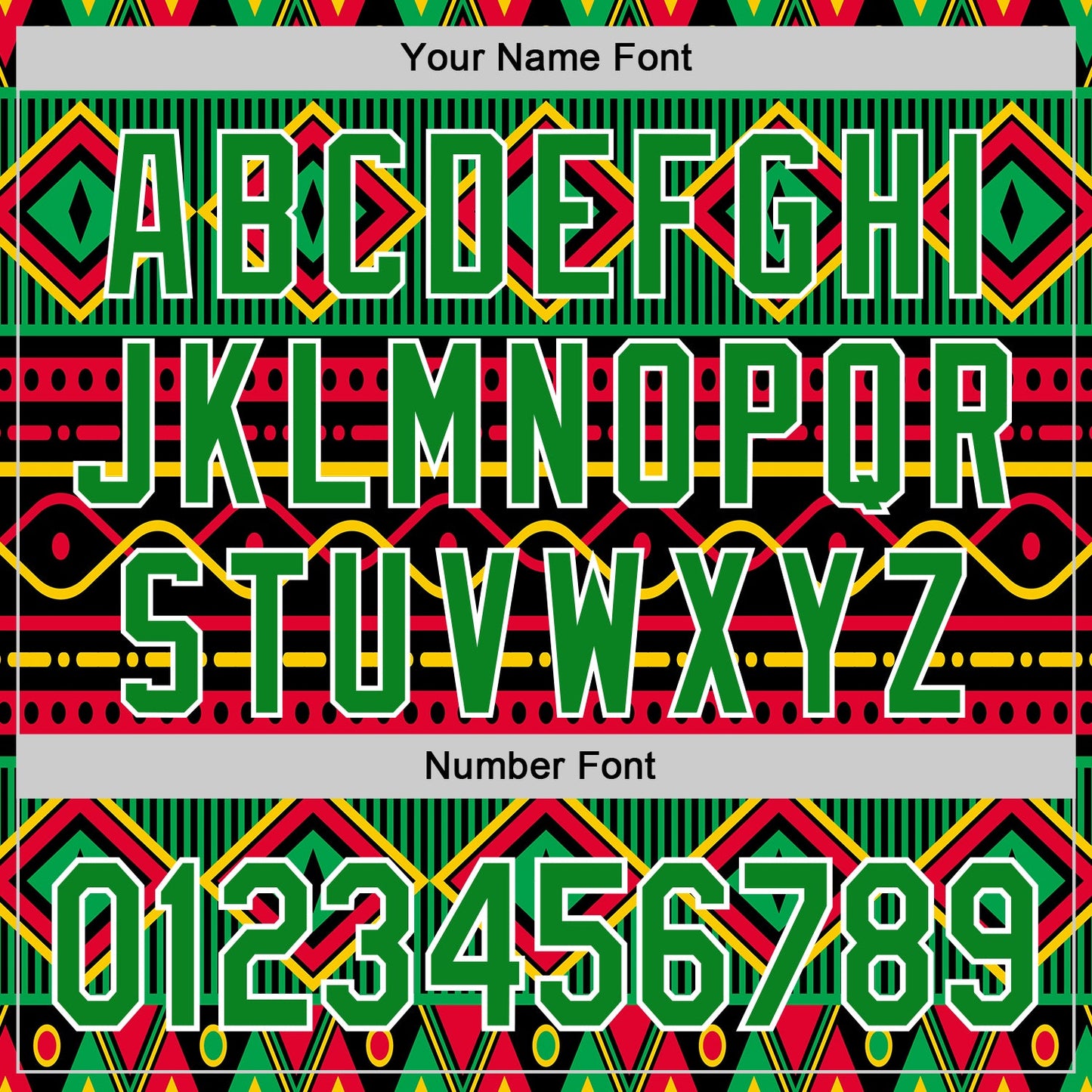 Custom Black Grass Green Red Yellow-White 3D Pattern Design Black History Month African Ethnicity Style Abstract Geometric Authentic Baseball Jersey view 5