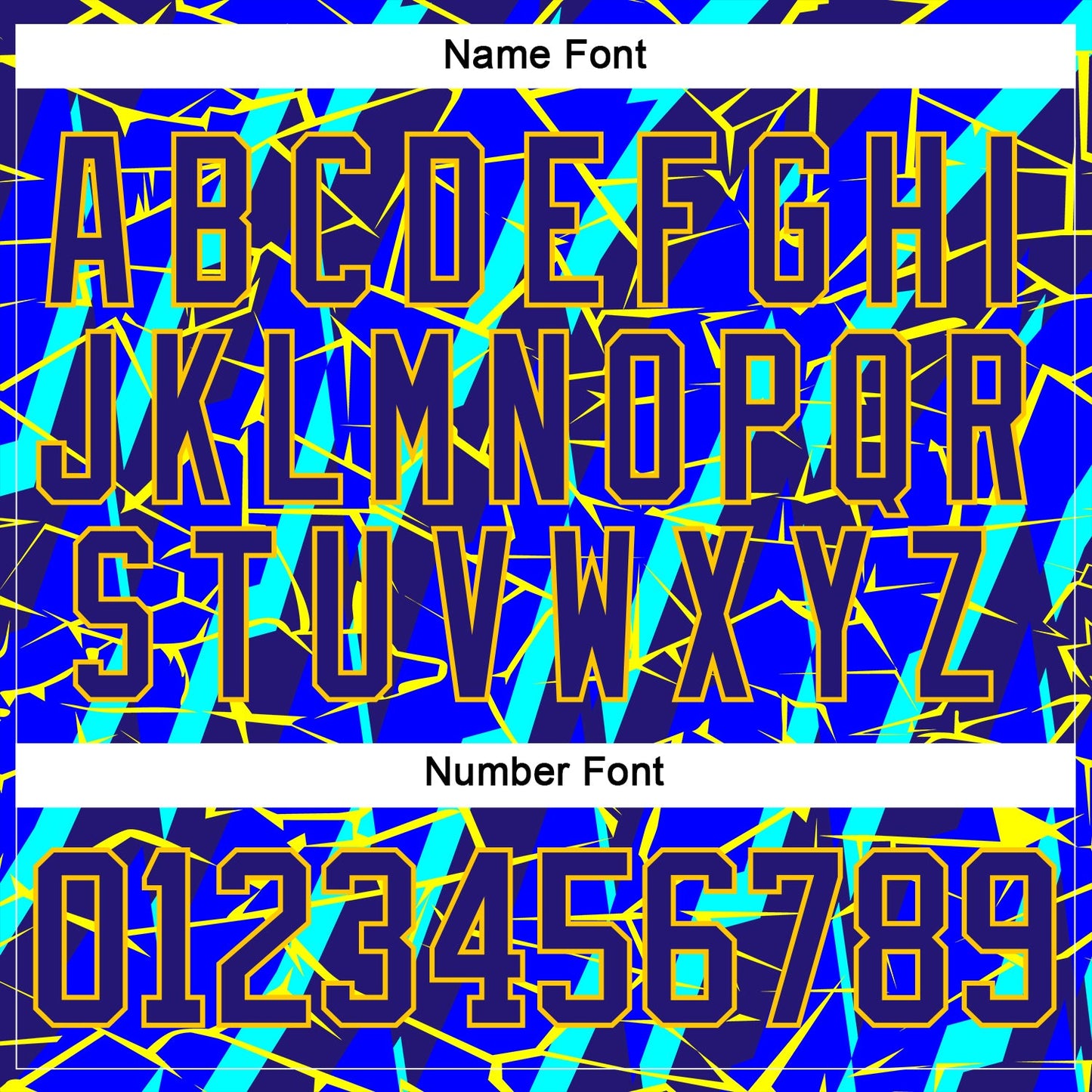 Custom Blue Dark Purple-Yellow Lightning Hockey Lace Neck Jersey view 7