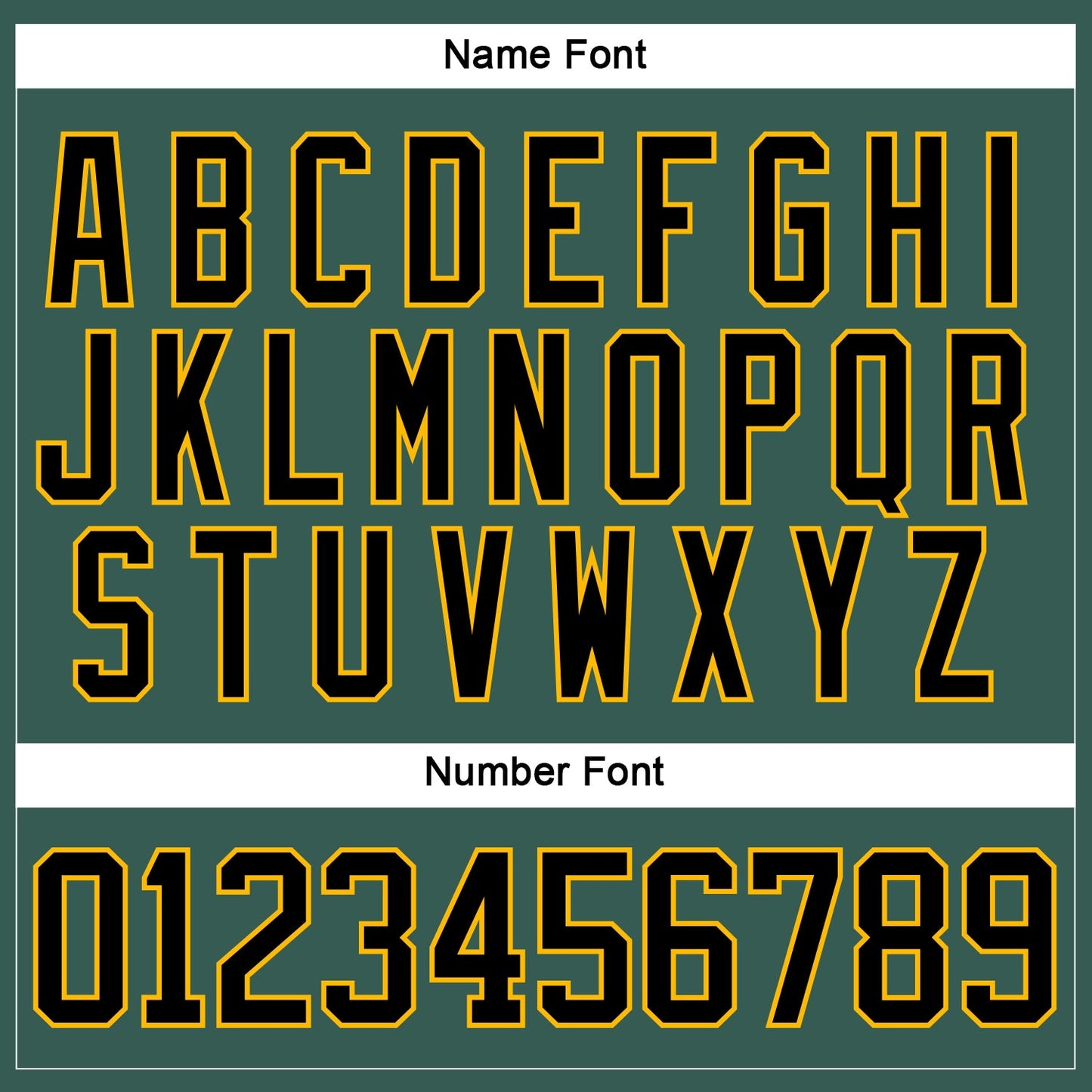 Custom Green Black Gold-White Plaid Hockey Jersey view 7