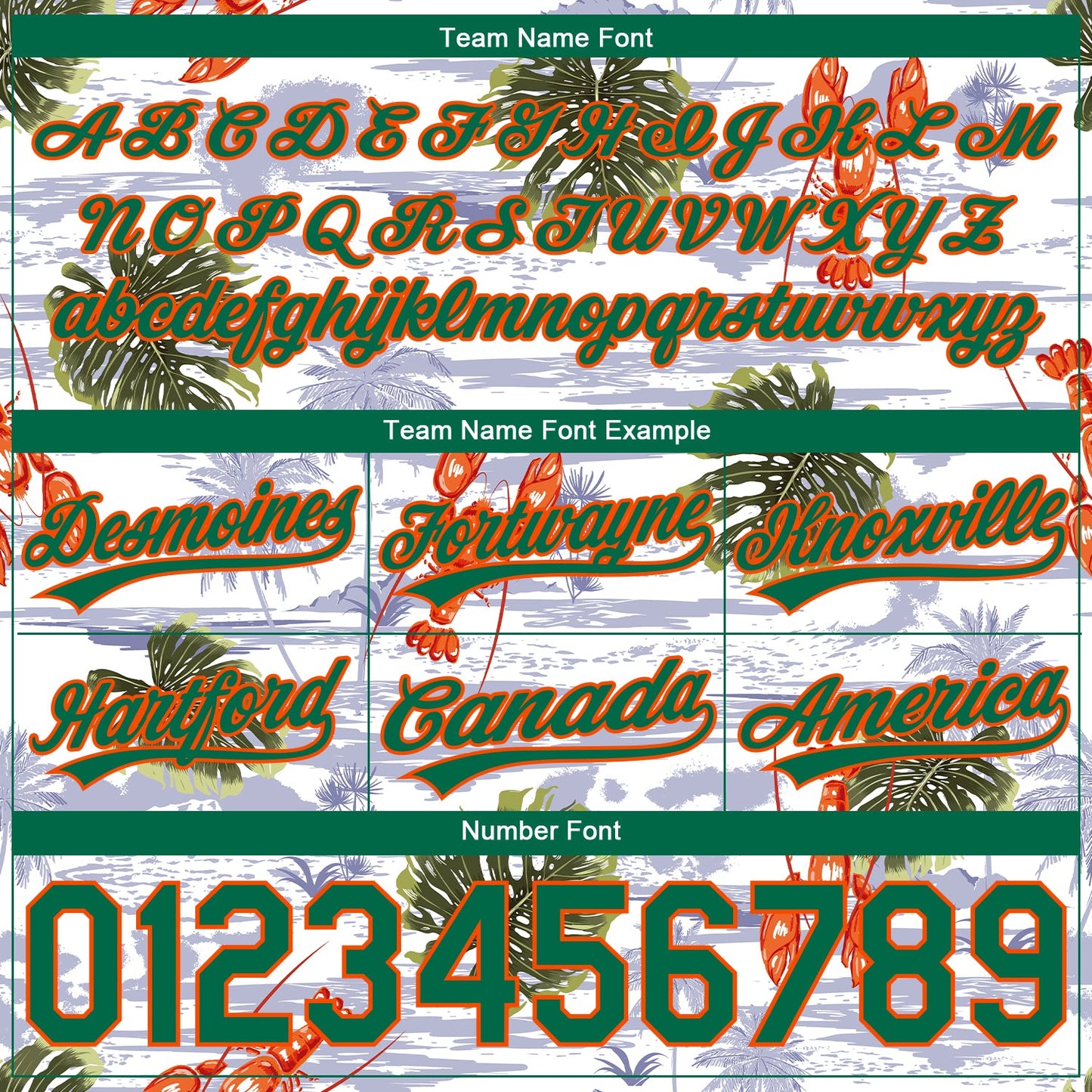 Custom White Kelly Green-Orange 3D Pattern Tropical Beach Hawaii Palm Trees Authentic Basketball Shorts view 3