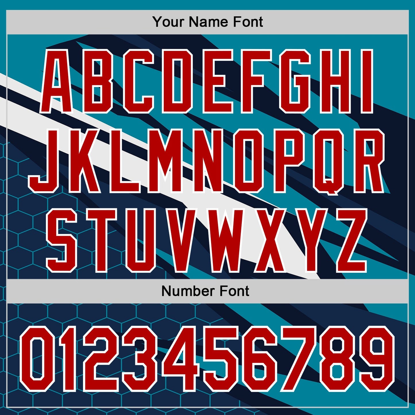 Custom Teal Red White-Navy Car Racing Formula Auto Motorsport Authentic Baseball Jersey view 5
