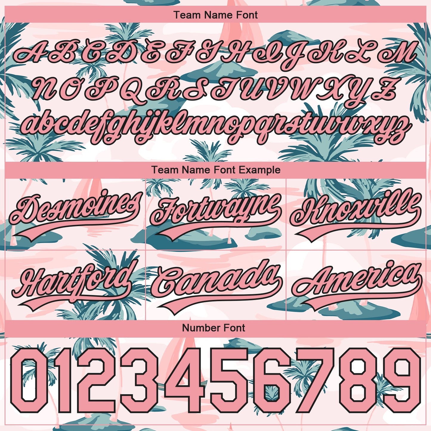 Custom Light Pink Medium Pink-Black 3D Pattern Hawaii Palm Trees And Island Authentic Basketball Shorts view 3