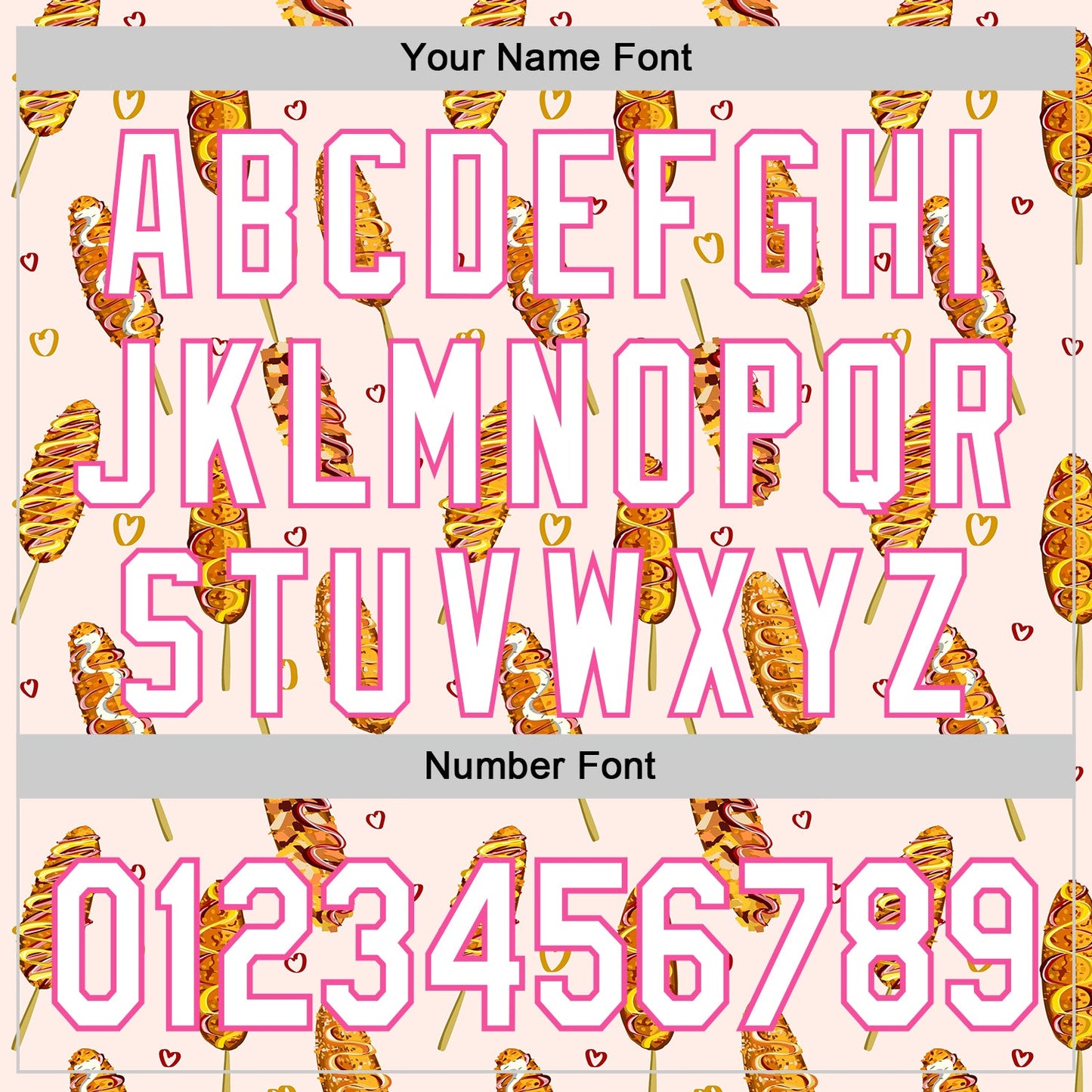 Custom Light Pink White-Pink Foodie Asian Corndog Authentic Baseball Jersey view 5