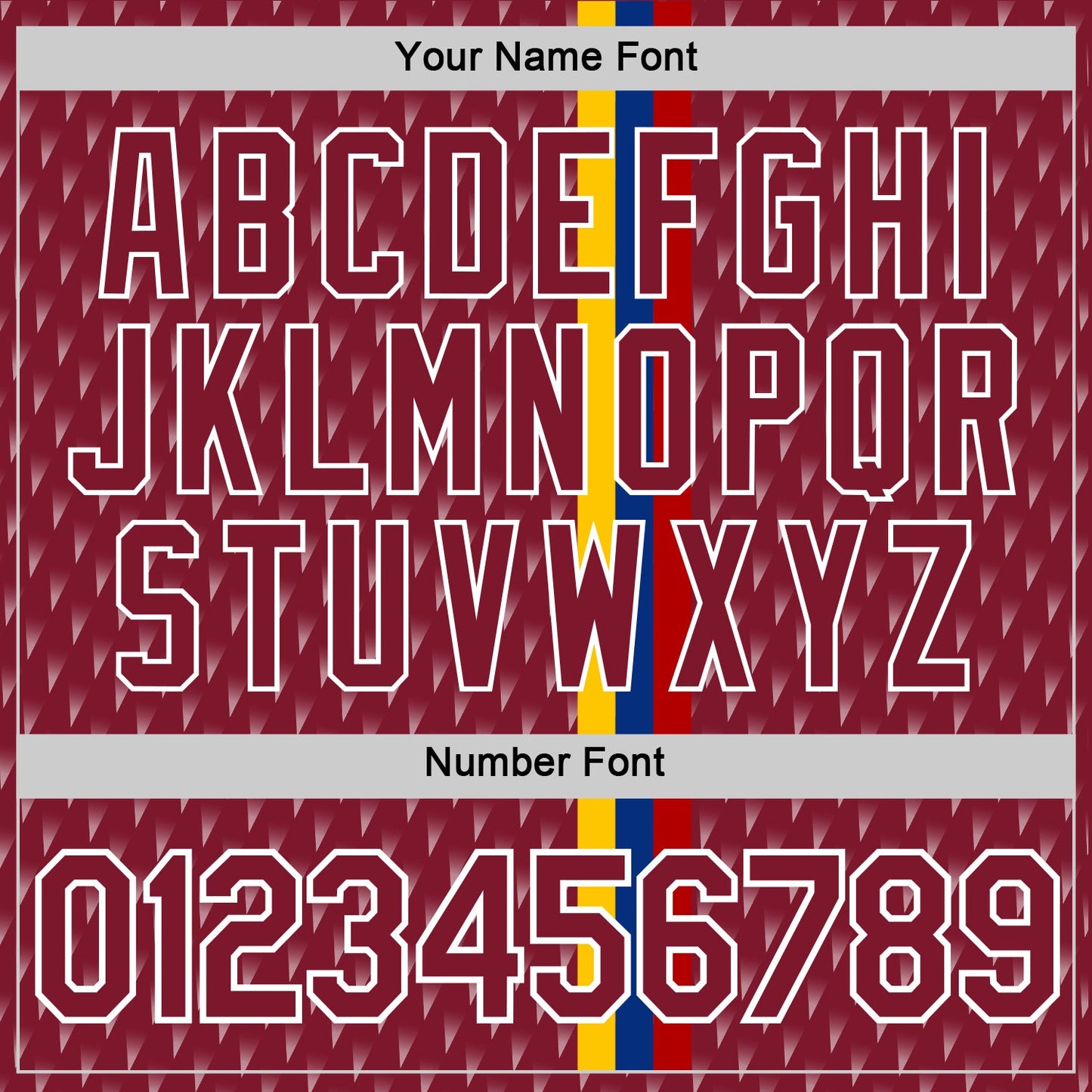 Custom Crimson Yellow Blue-White Colombia Geometric And Stripe Performance T-Shirt view 4