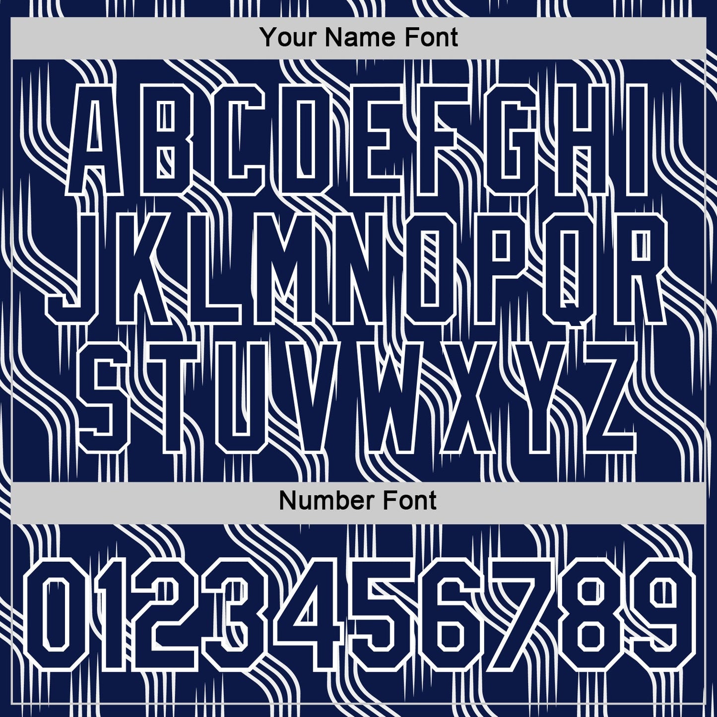 Custom Navy White Scotland Lines Performance T-Shirt view 4
