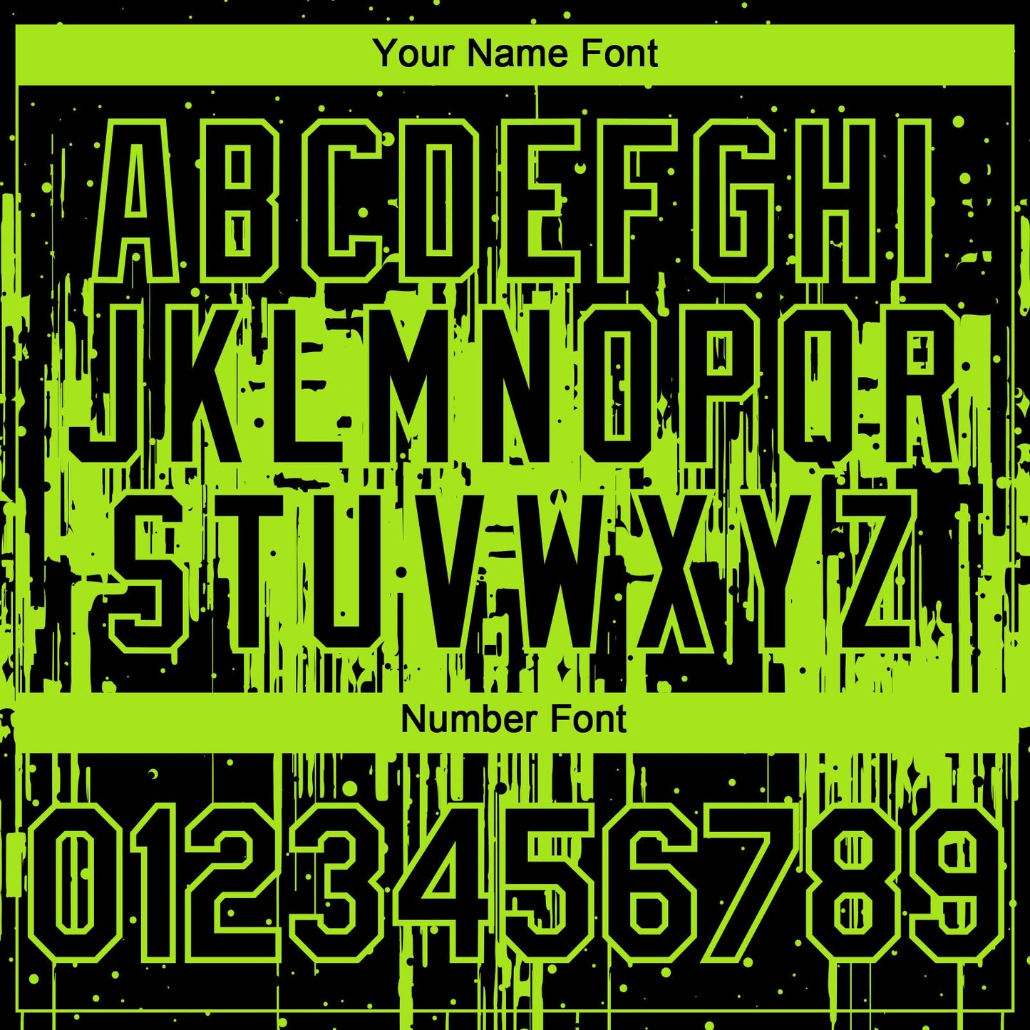 Custom Black Neon Green Dripping Splatter Paint Authentic Baseball Jersey view 5