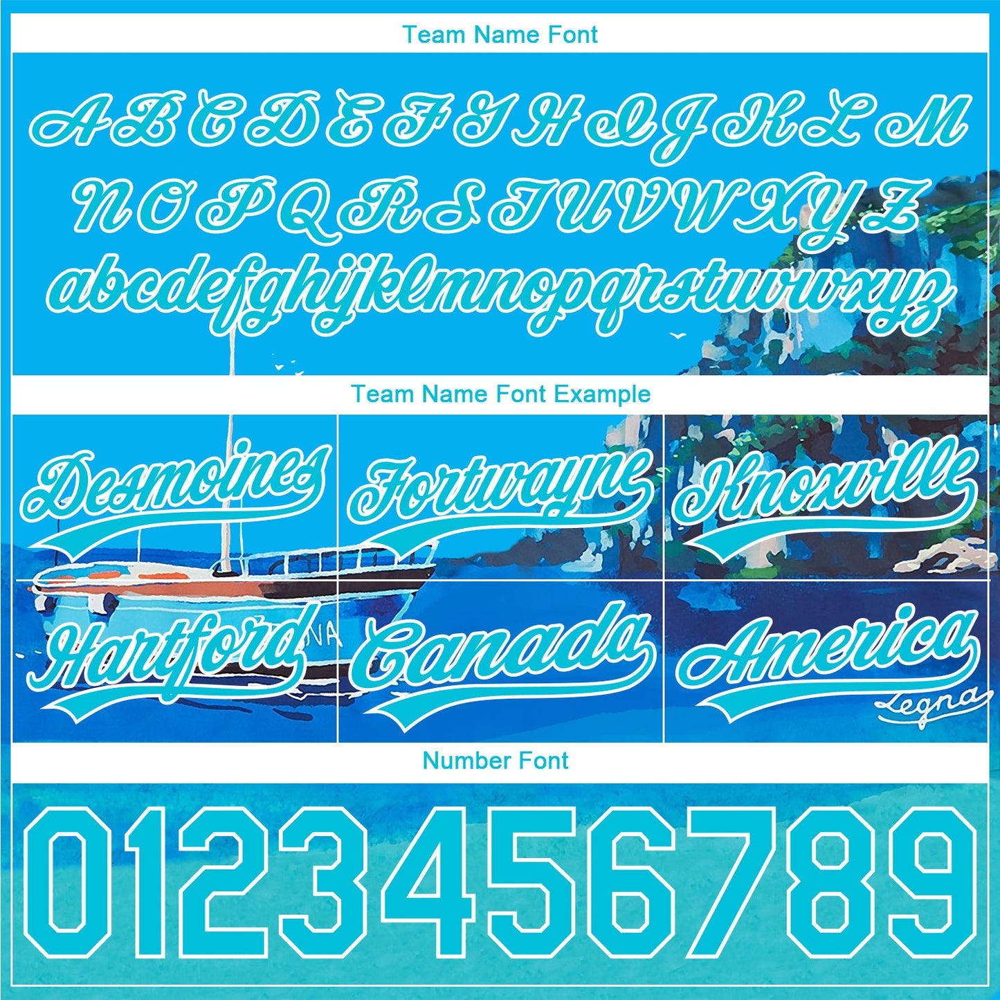 Custom Light Blue Lakes Blue-White 3D Pattern Hawaii Beach Island And Ship Authentic Basketball Shorts view 3