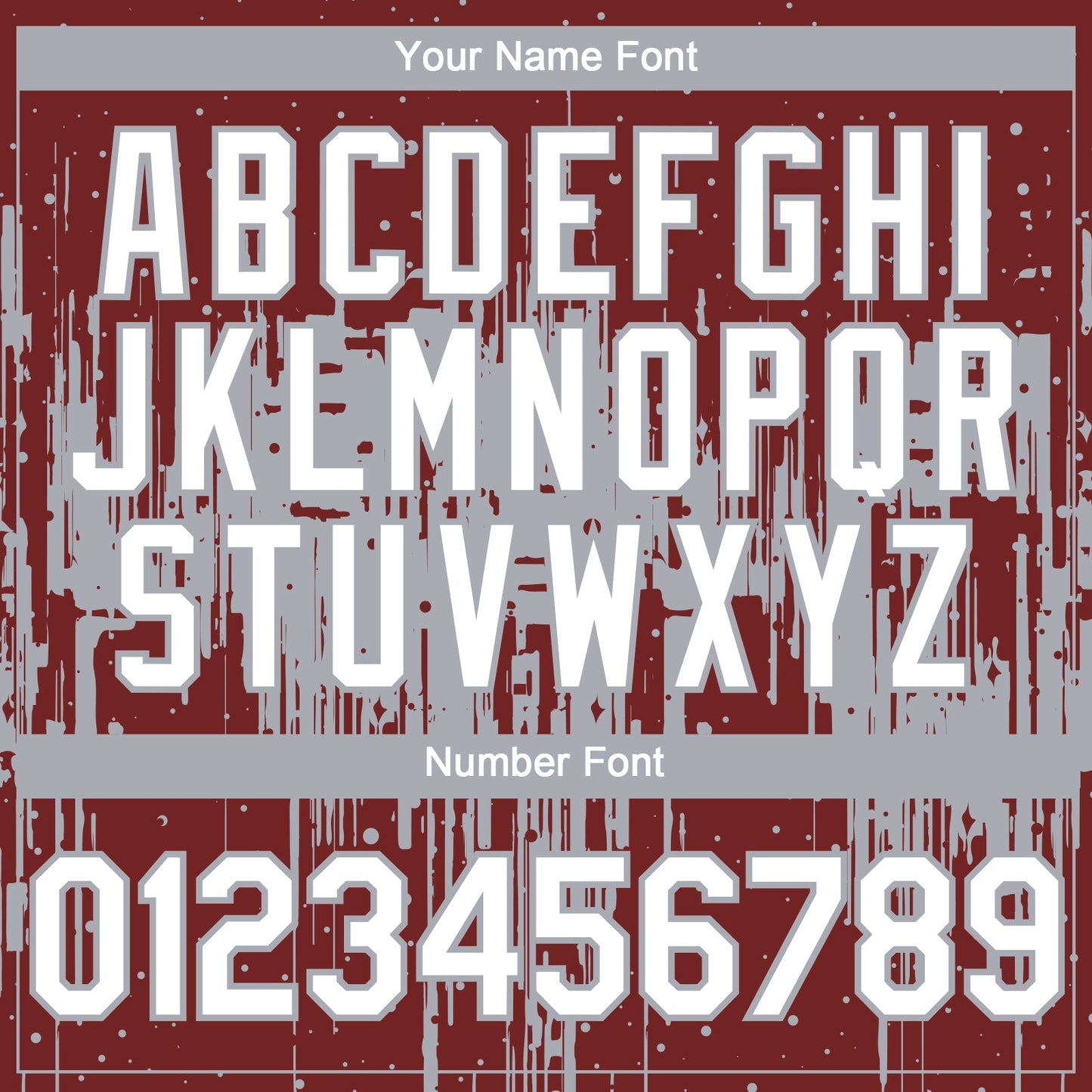 Custom Burgundy White-Gray Dripping Splatter Paint Authentic Baseball Jersey view 5