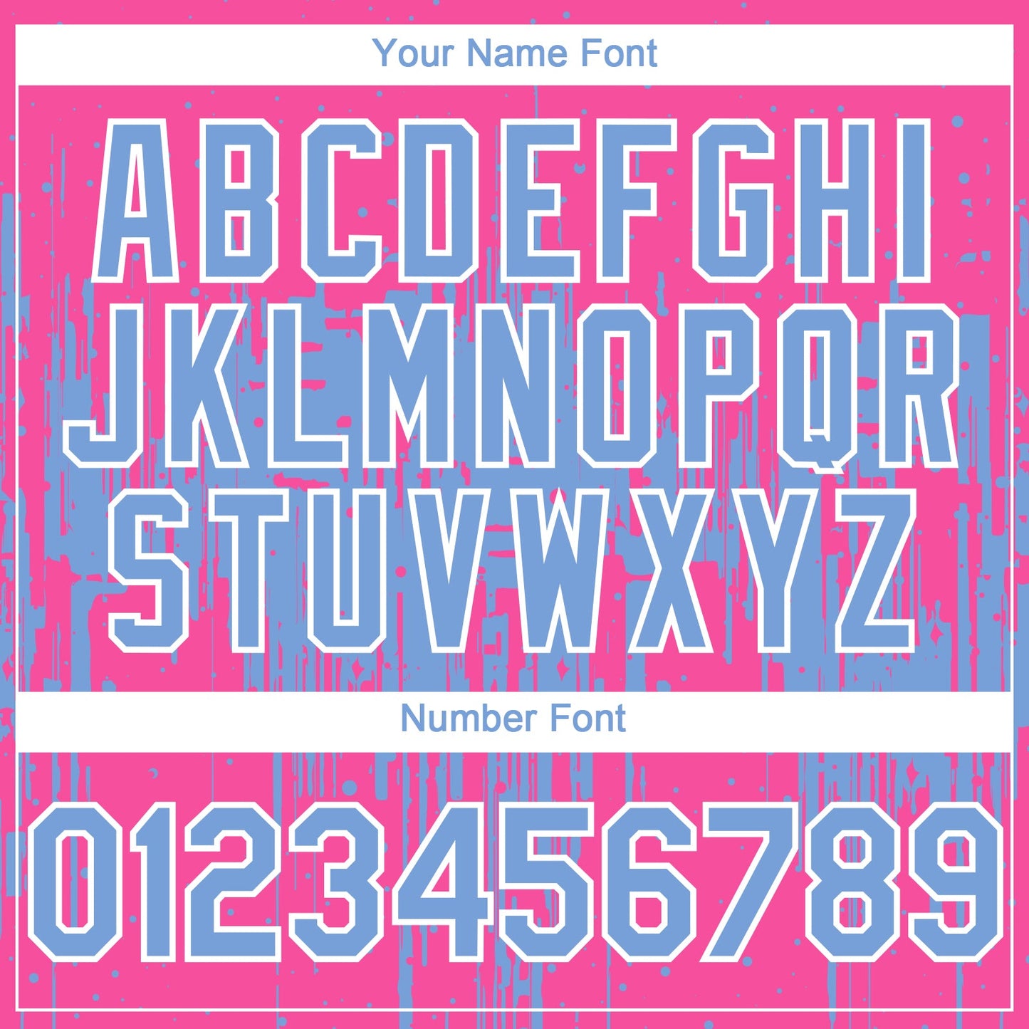 Custom Pink Light Blue-White Dripping Splatter Paint Authentic Baseball Jersey view 5