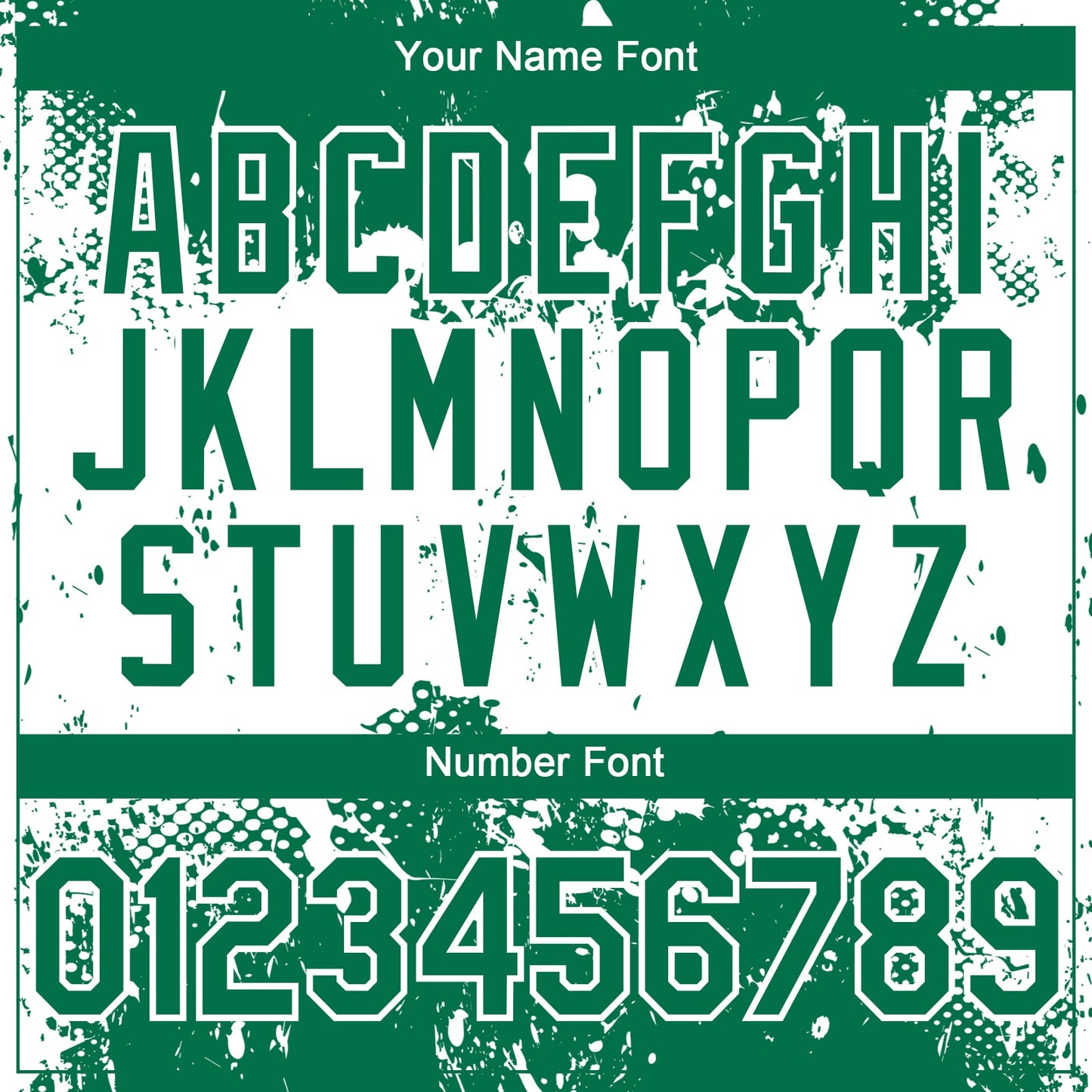 Custom Kelly Green White Abstract Splatter Grunge Paint Authentic Baseball Jersey view 5