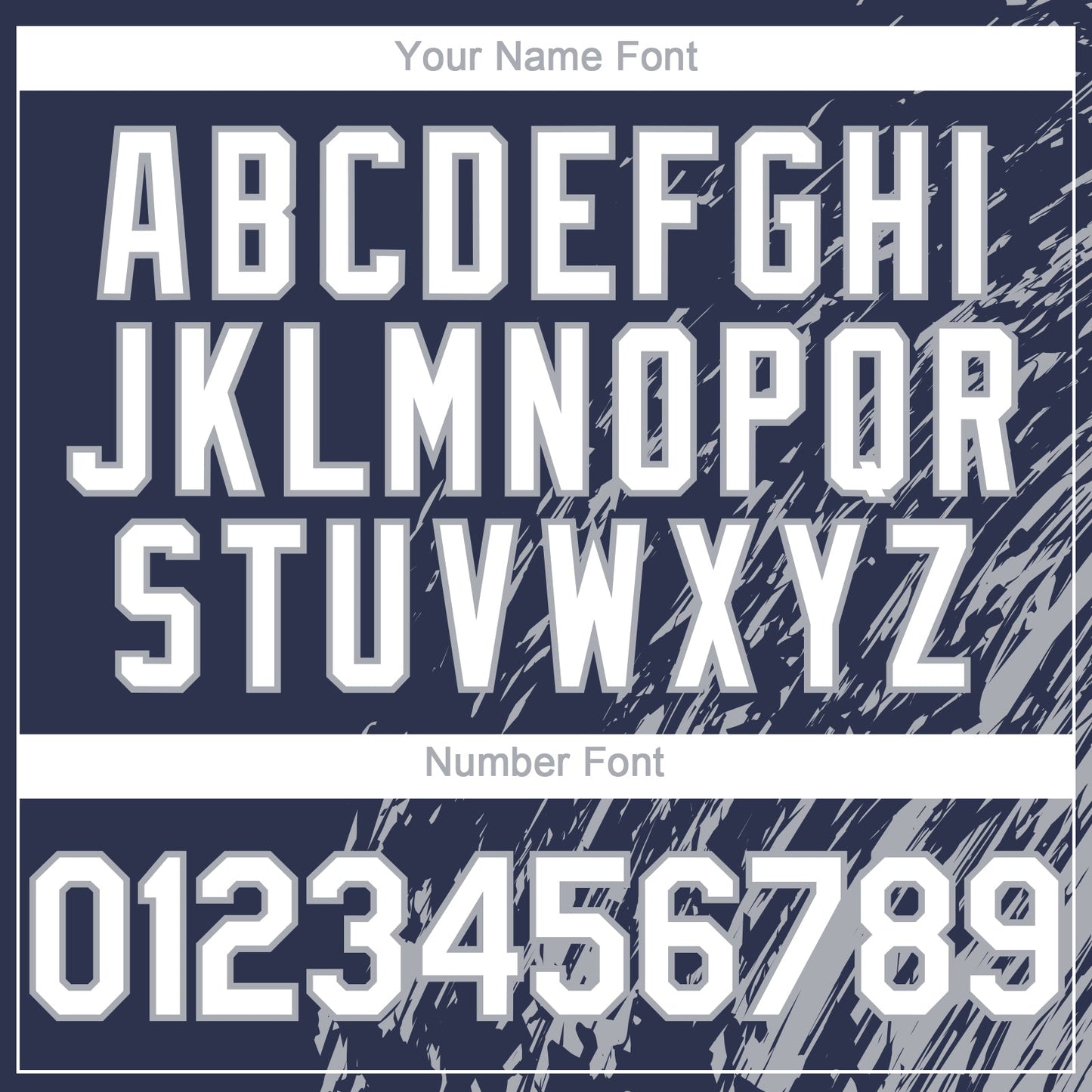 Custom Navy White-Gray Paint Stroke Grunge Streak Authentic Baseball Jersey view 5