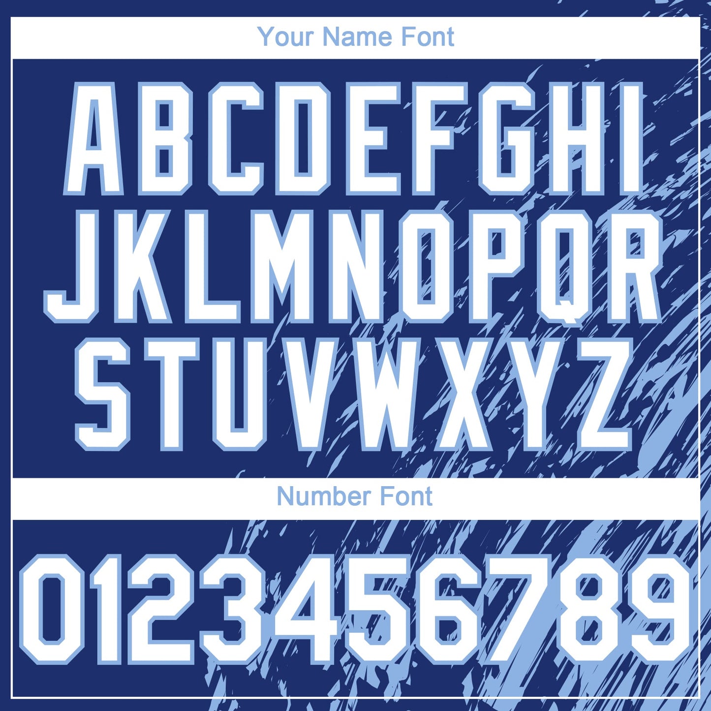 Custom Royal White-Light Blue Paint Stroke Grunge Streak Authentic Baseball Jersey view 5