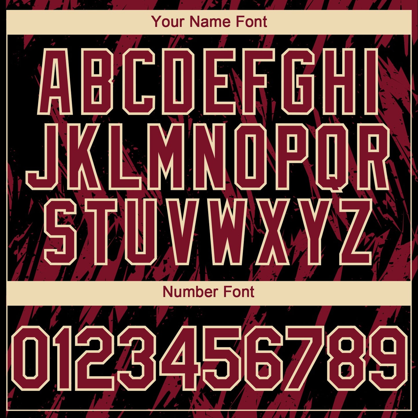 Custom Black Crimson-Cream Splatter Torn Sharp Brush Stroke Authentic Baseball Jersey view 5