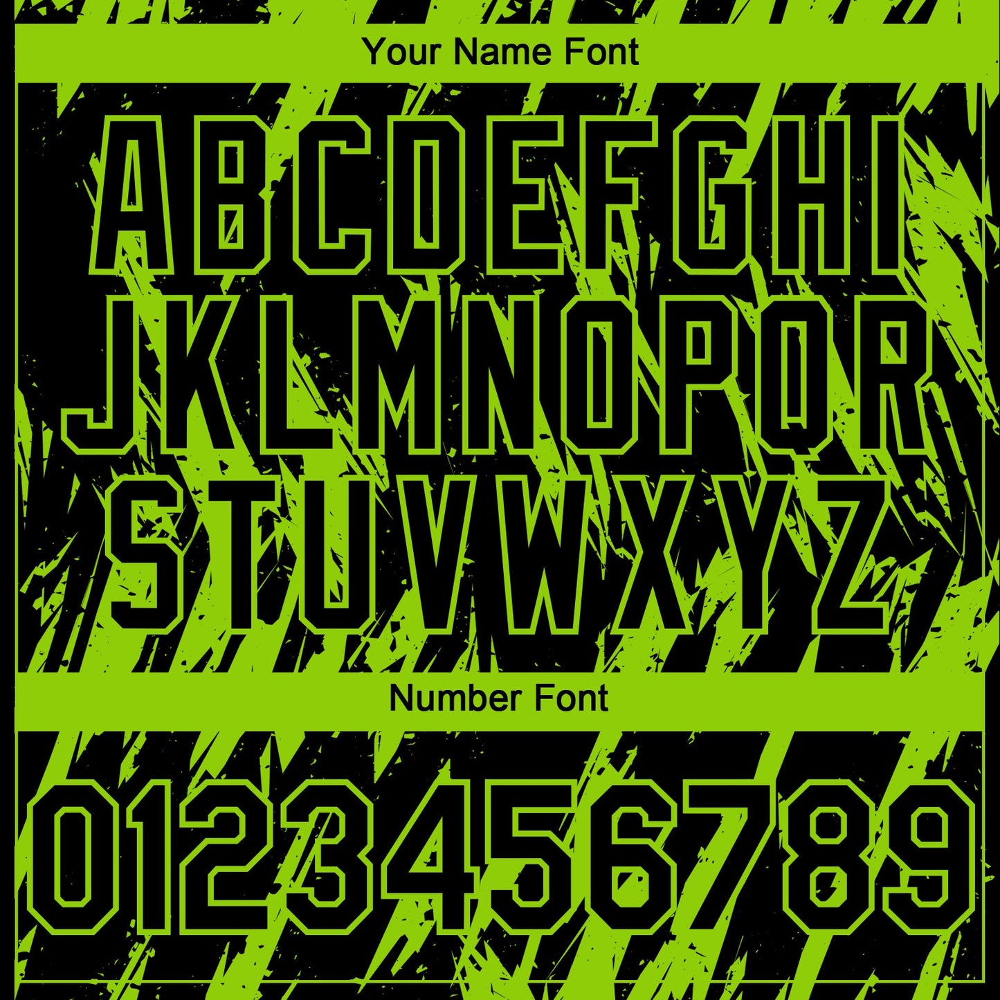Custom Black Neon Green Splatter Torn Sharp Brush Stroke Authentic Baseball Jersey view 5