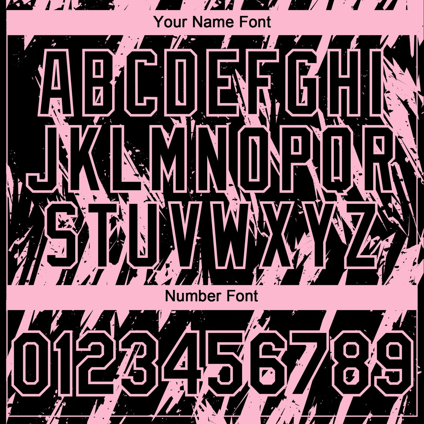 Custom Black Light Pink Splatter Torn Sharp Brush Stroke Authentic Baseball Jersey view 5