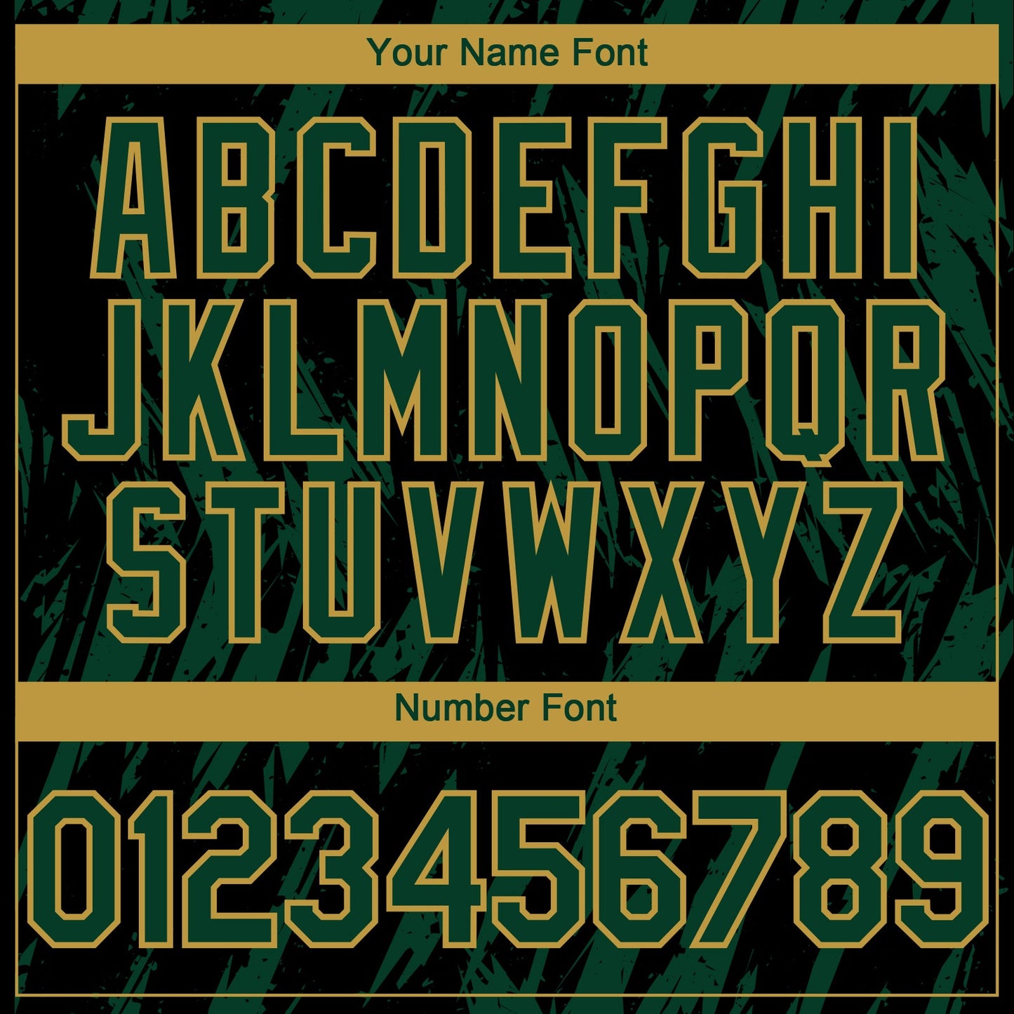Custom Black Green-Old Gold Splatter Torn Sharp Brush Stroke Authentic Baseball Jersey view 5
