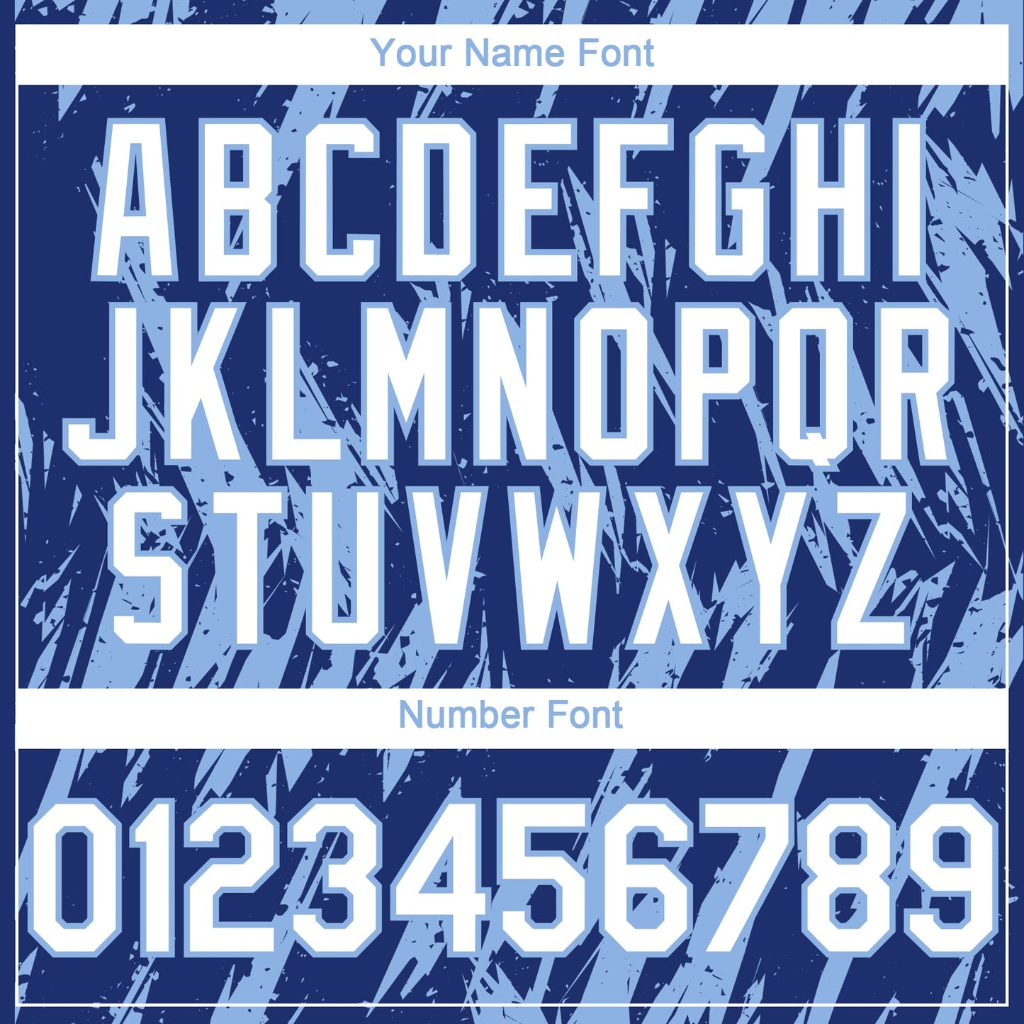 Custom Royal White-Light Blue Splatter Torn Sharp Brush Stroke Authentic Baseball Jersey view 5