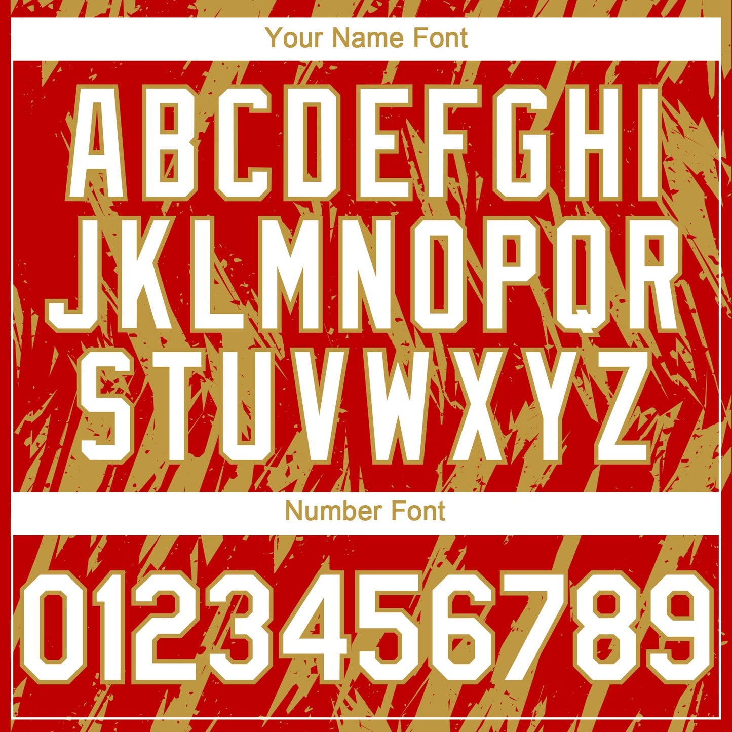 Custom Red White-Old Gold Splatter Torn Sharp Brush Stroke Authentic Baseball Jersey view 5