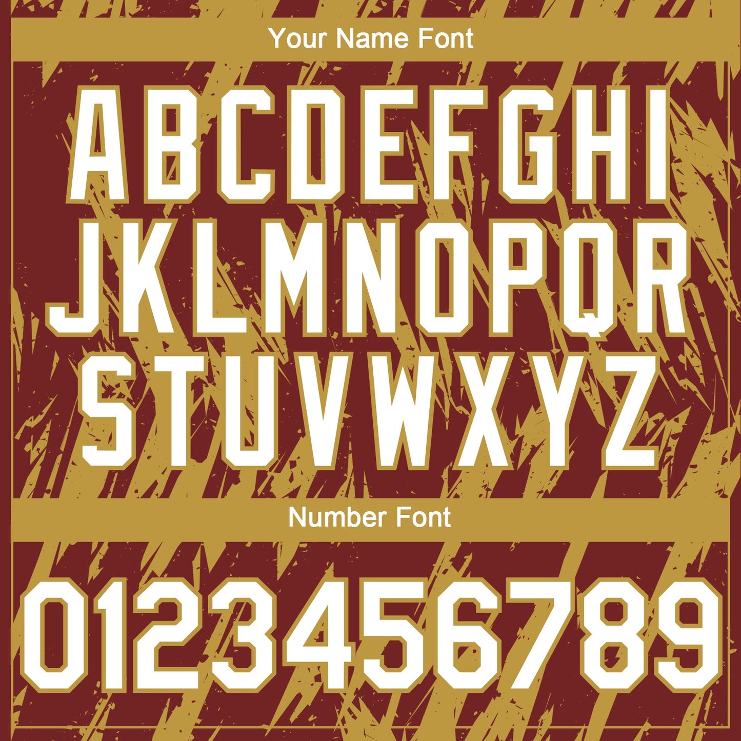 Custom Burgundy White-Old Gold Splatter Torn Sharp Brush Stroke Authentic Baseball Jersey view 5