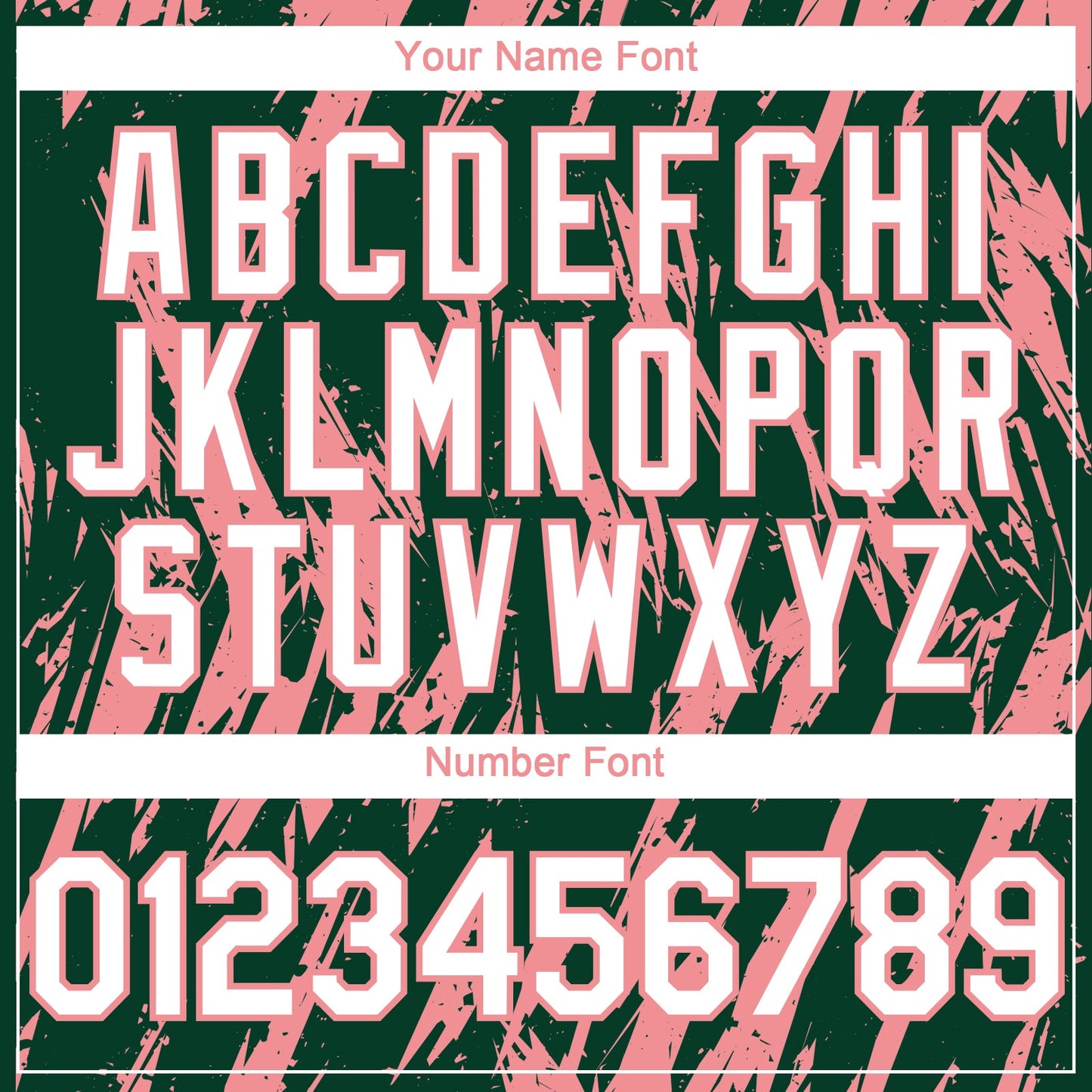 Custom Green White-Medium Pink Splatter Torn Sharp Brush Stroke Authentic Baseball Jersey view 5