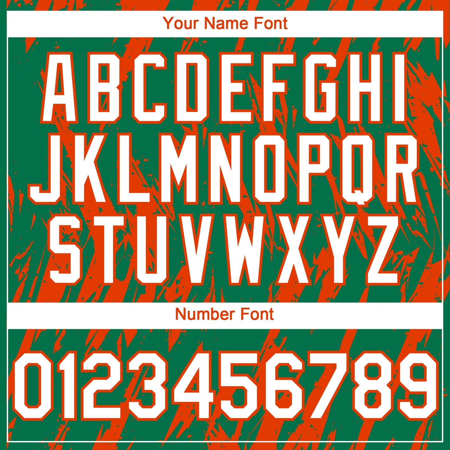 Custom Kelly Green White-Orange Splatter Torn Sharp Brush Stroke Authentic Baseball Jersey view 5