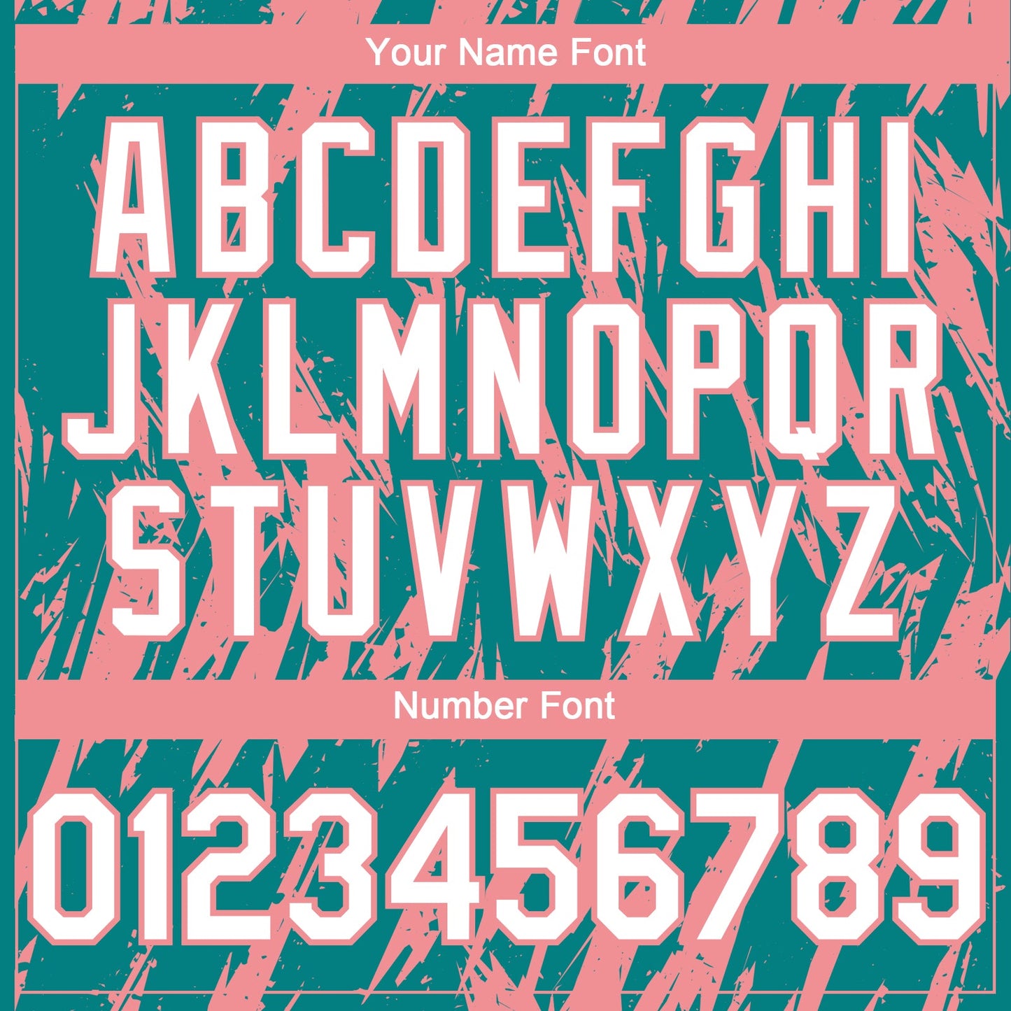 Custom Teal White-Medium Pink Splatter Torn Sharp Brush Stroke Authentic Baseball Jersey view 5