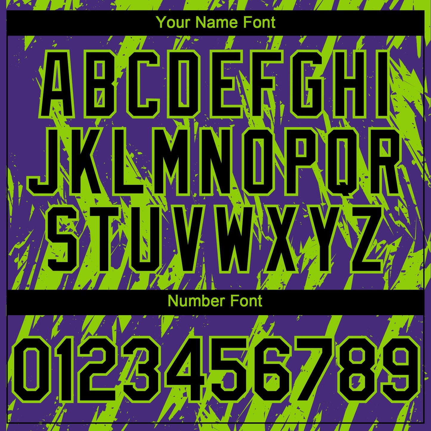 Custom Purple Neon Green Splatter Torn Sharp Brush Stroke Authentic Baseball Jersey view 5