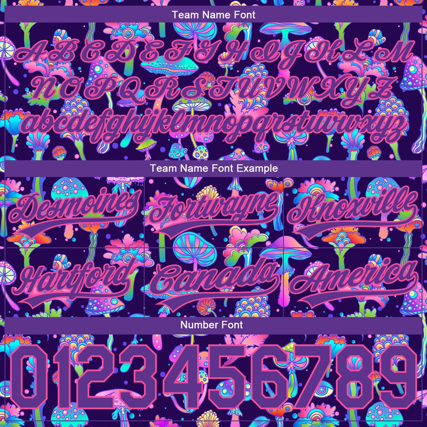 Custom Black Purple-Pink 3D Pattern Colorful Flowers And Mushrooms Psychedelic Hallucination Authentic Basketball Shorts view 3