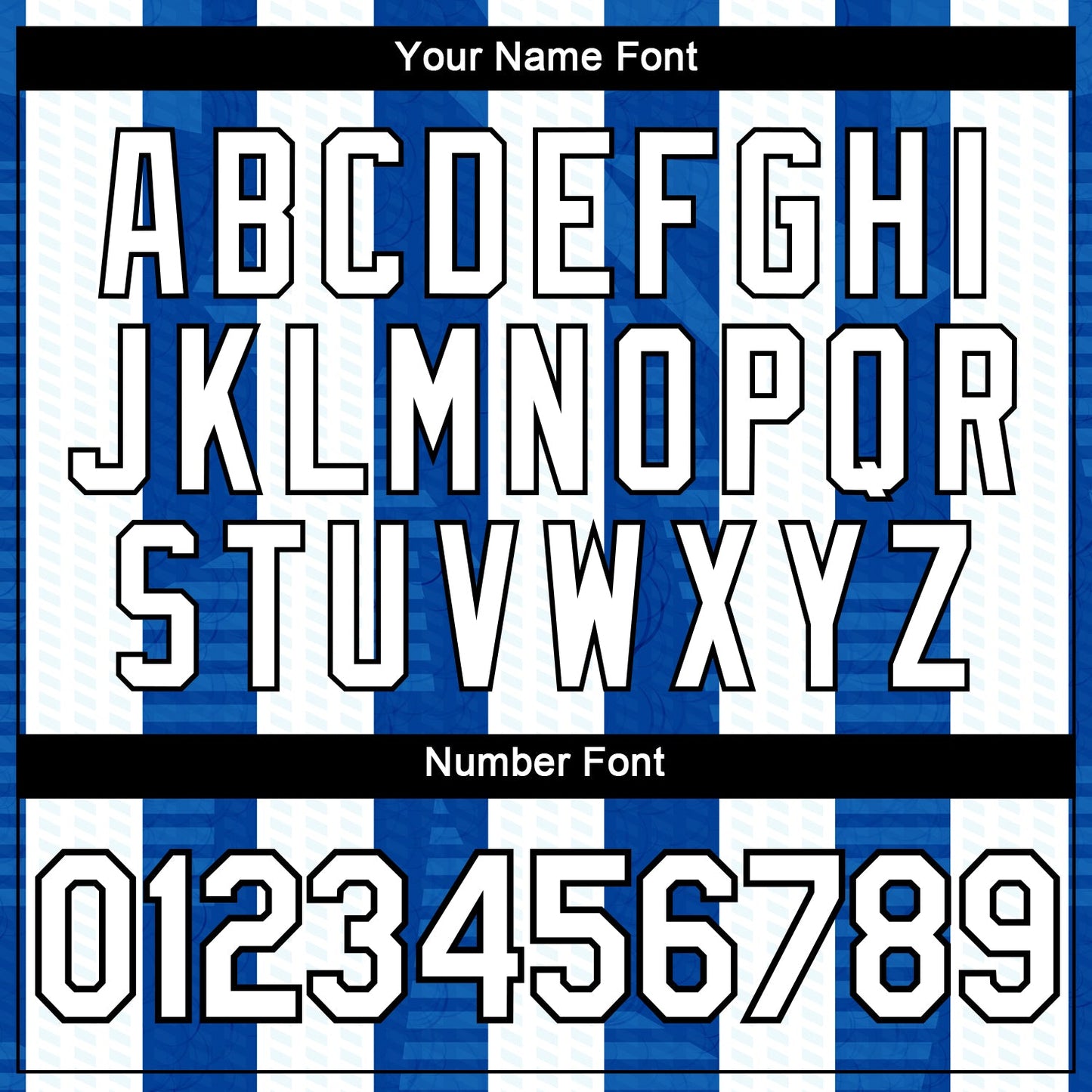 Custom Blue White-Black Vertical Stripe Vintage Style Performance T-Shirt view 4