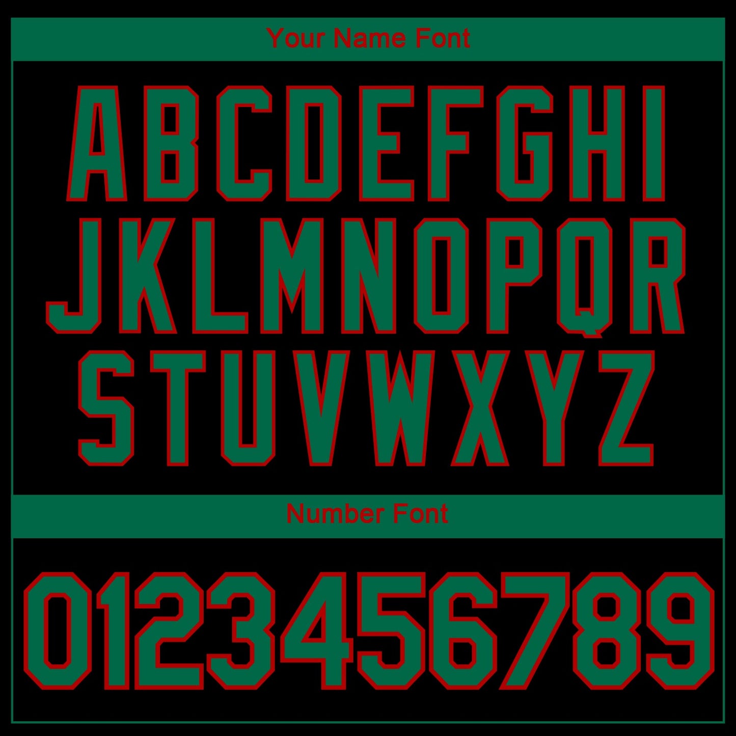 Custom Black Kelly Green-Red Zebra Performance T-Shirt view 4
