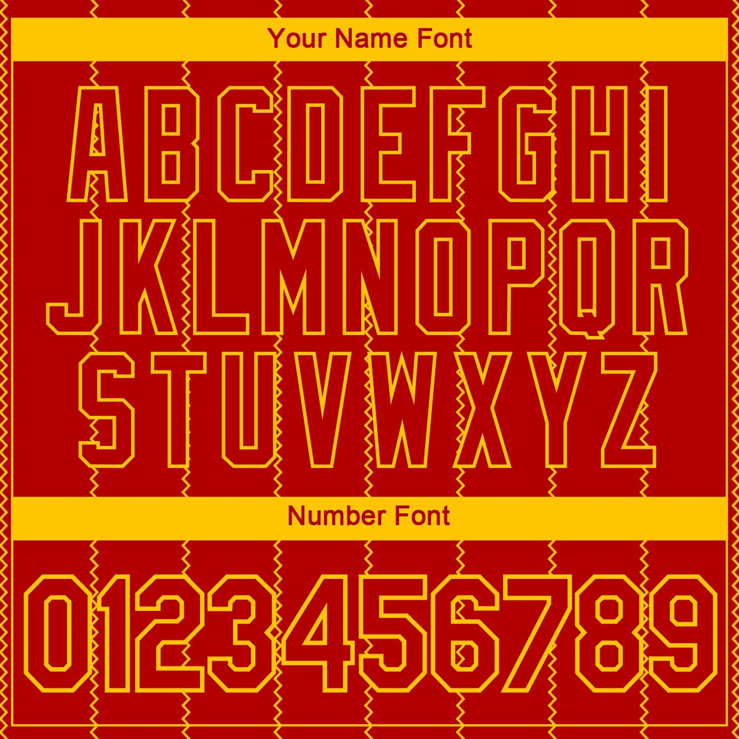 Custom Red-Yellow Zigzag Vertical Stripe Classic Performance T-Shirt view 4