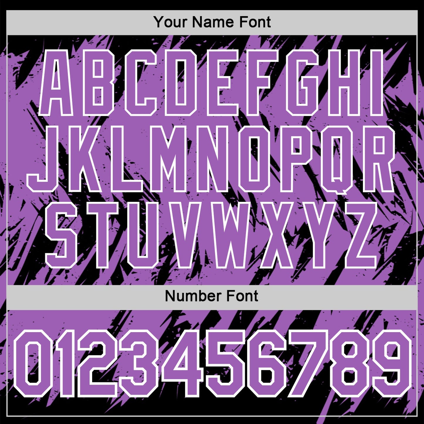 Custom Black Medium Purple-White Torn Sharp Brush Stroke Splatter Performance T-Shirt view 4